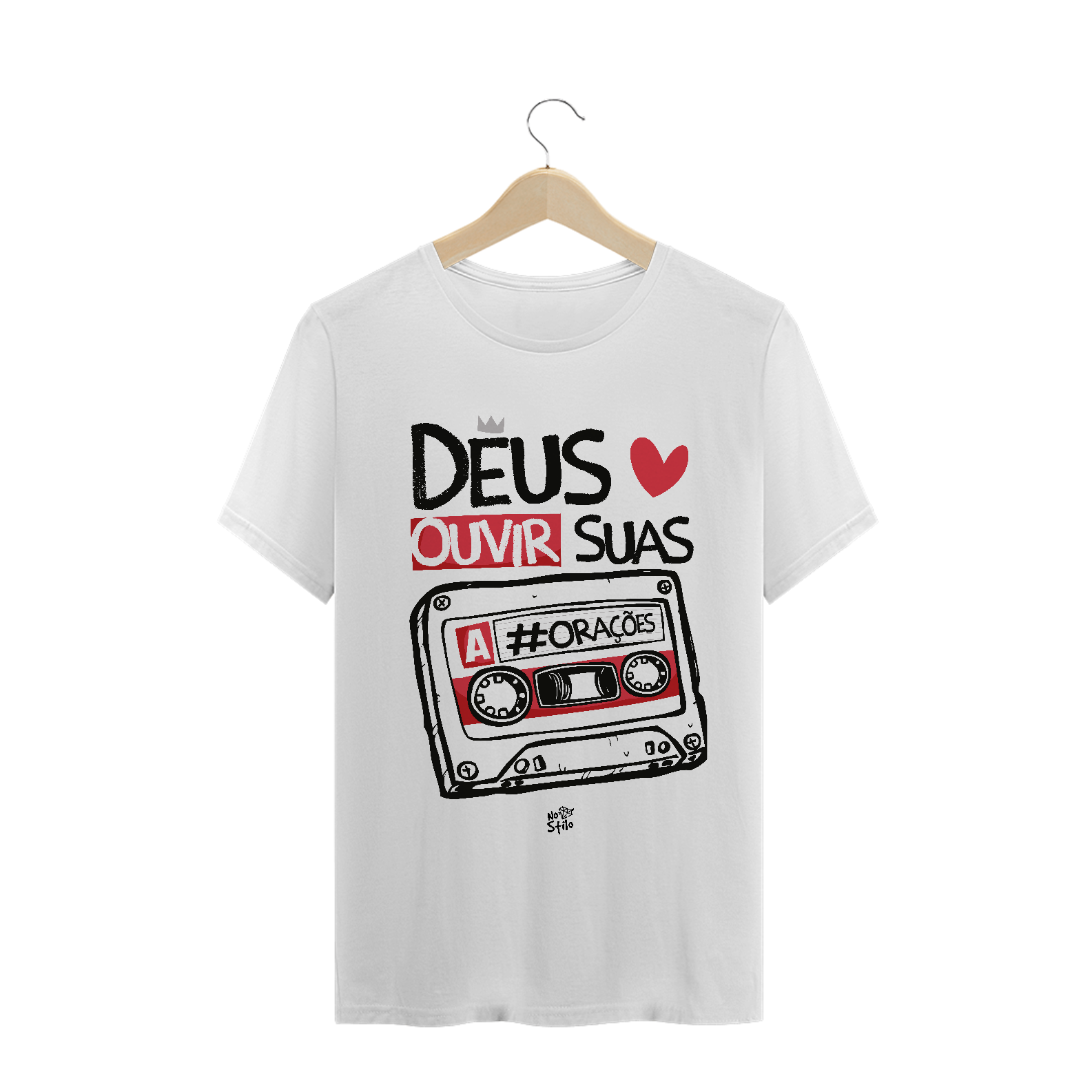 CAMISA DEUS AMA OUVIR A SUAS ORAÇÕES MASCULINA