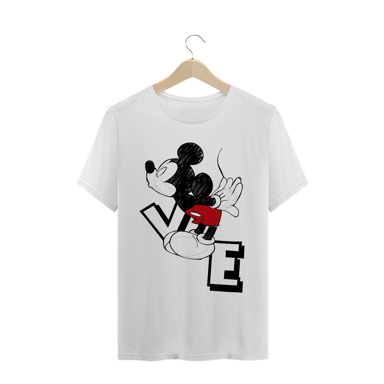 Nome do produto  T-Shirt Mickey Namorados VE (Branca)