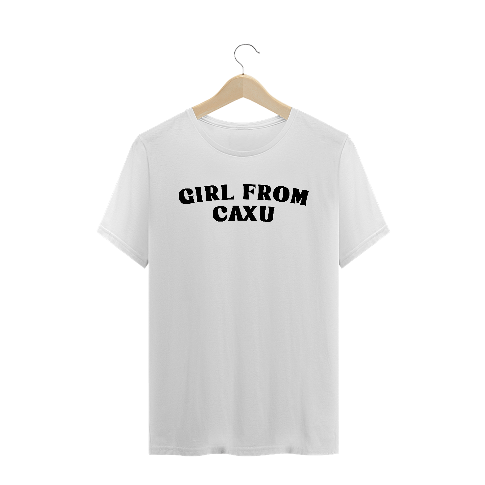 Nome do produto  T-Shirt Girl From Caxu - Cachoeira Paulista (Branca)