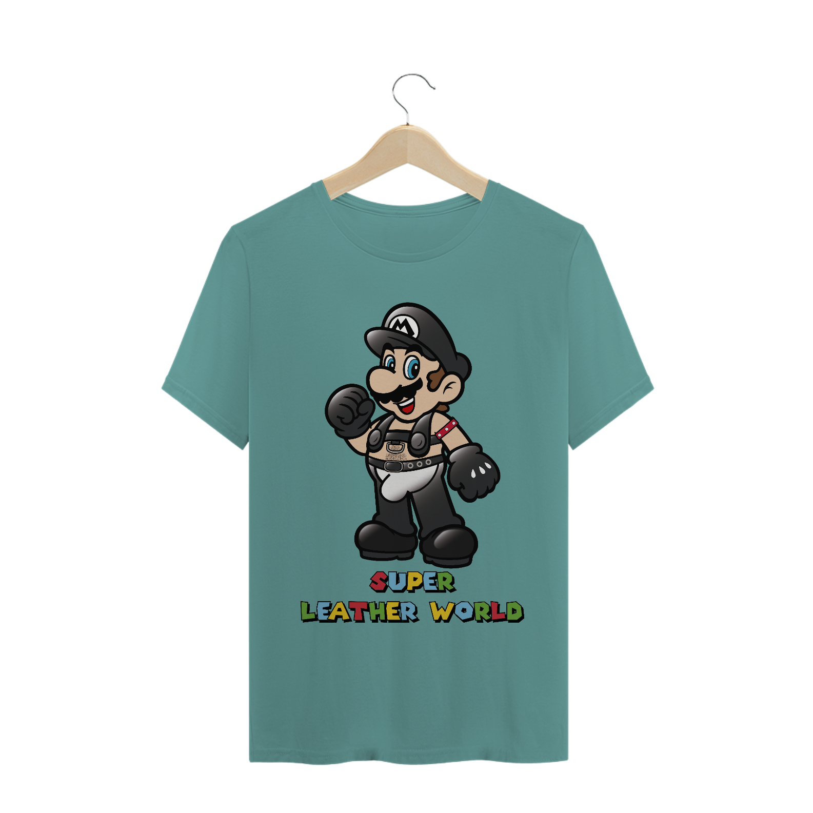 Nome do produto  T-Shirt Super Mario Leather World (Estonada)