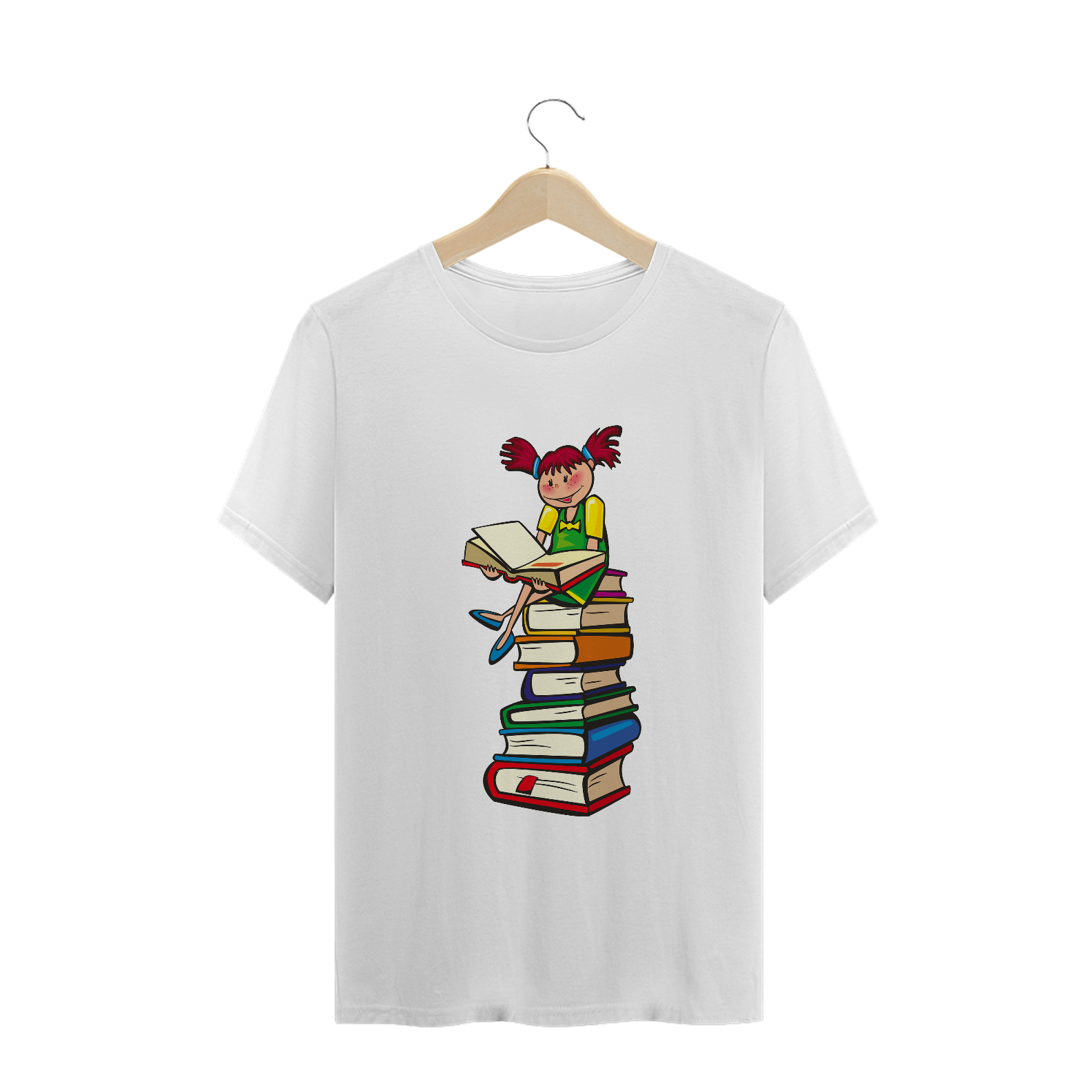 Nome do produto  Pro Pensar - T Shirt - Menina do livro