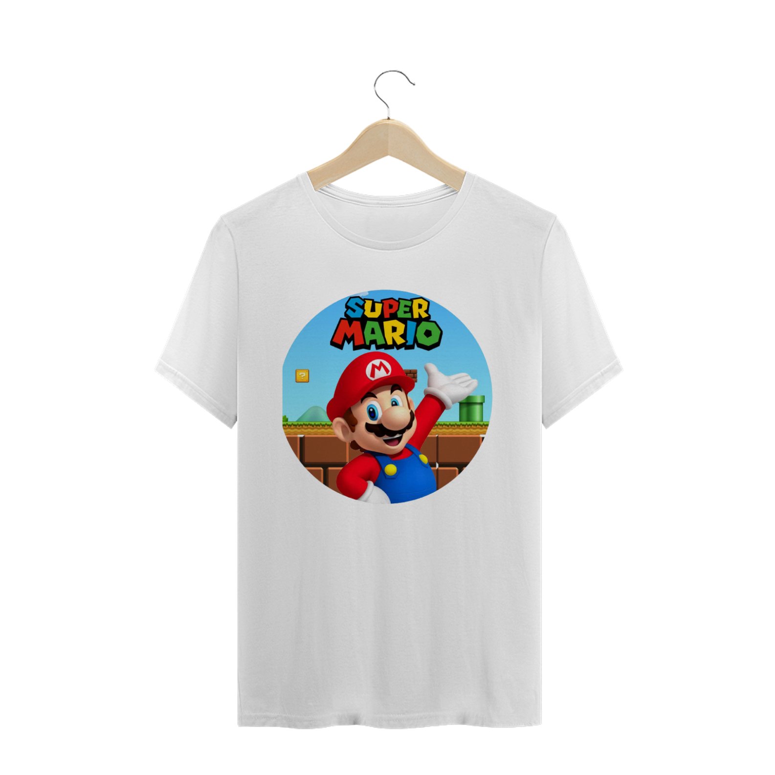 Nome do produto  Pro Pensar - T Shirt - Super Mario Bros.