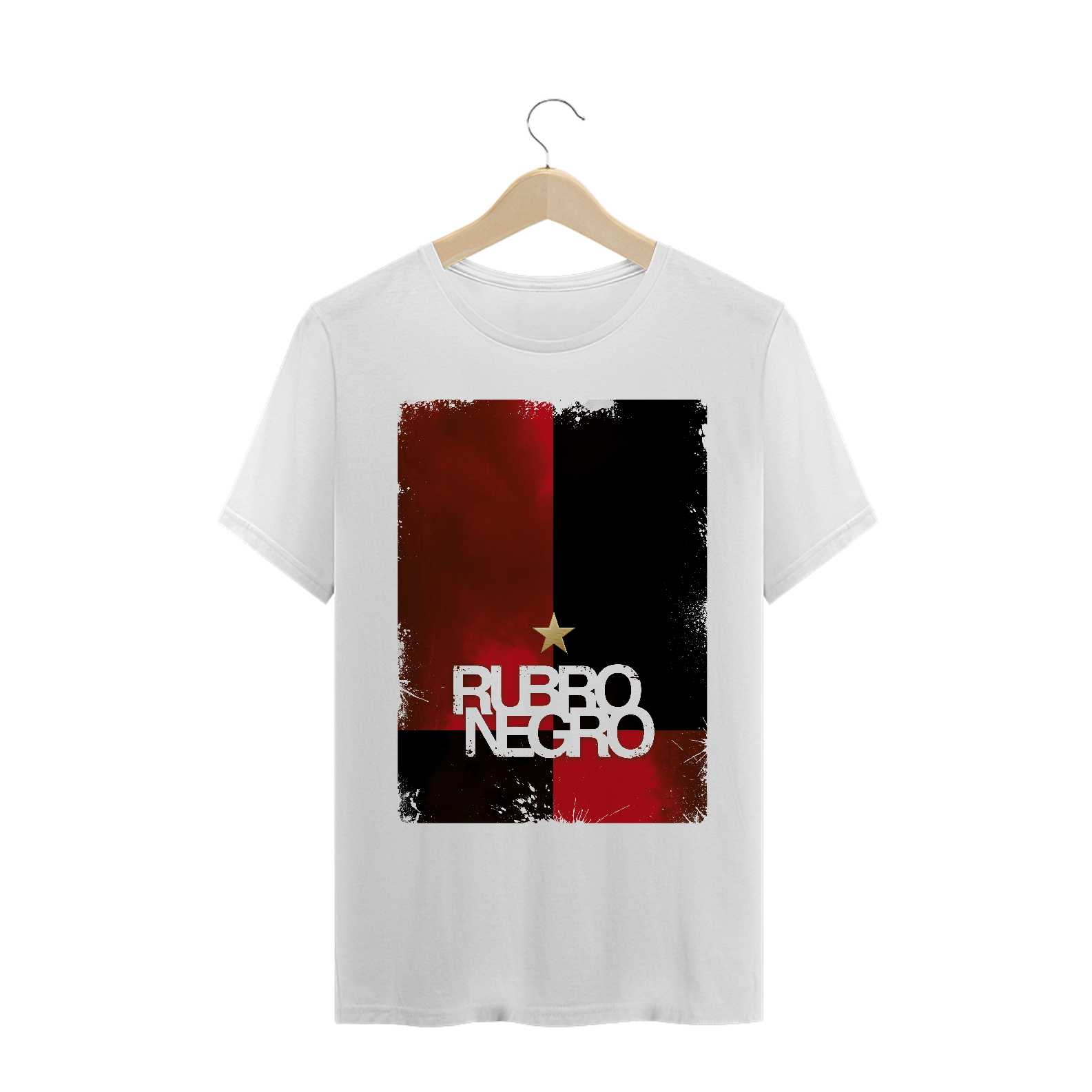 Nome do produto  Camiseta Rubro Negro estrela