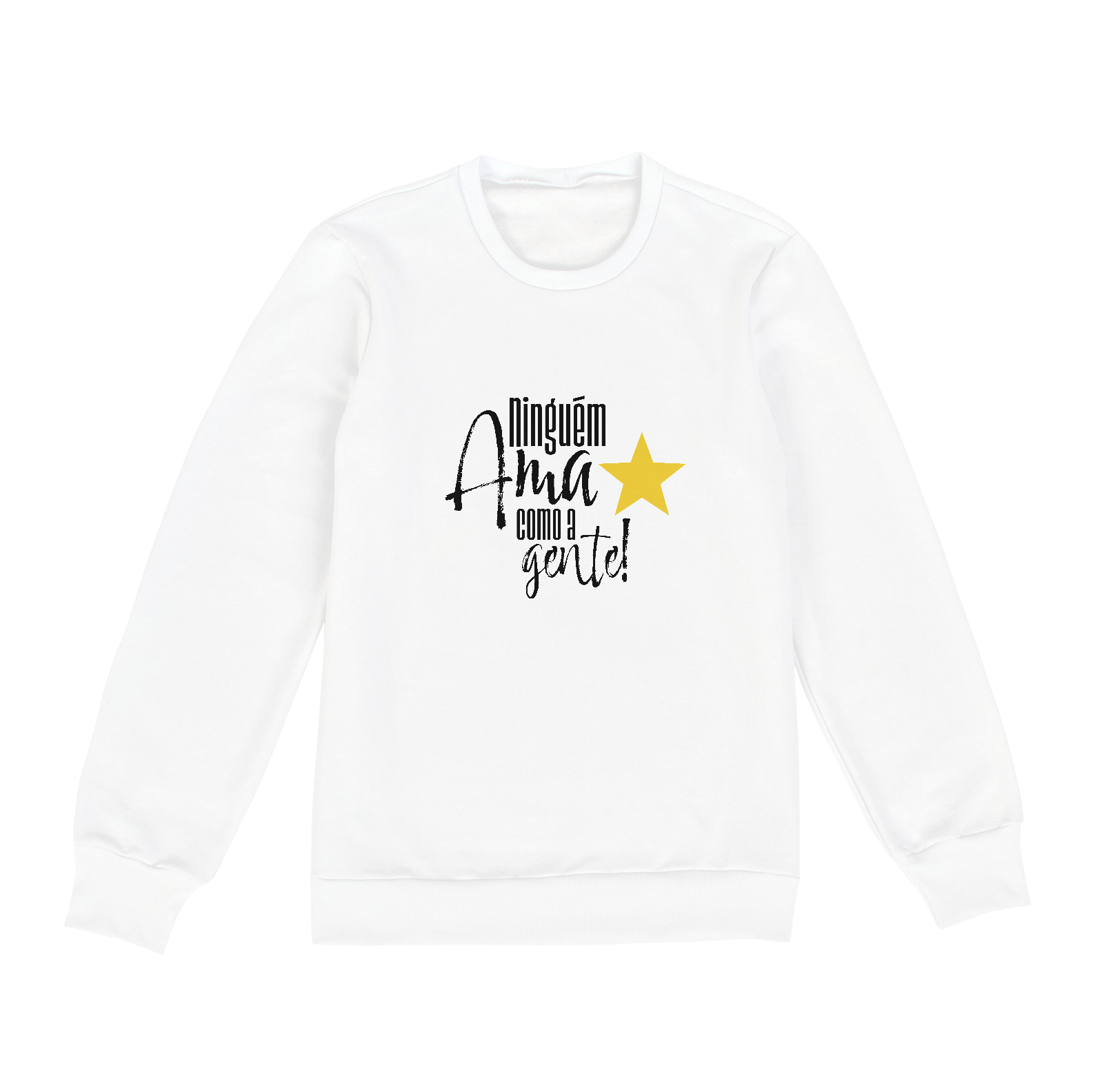 Nome do produto  Casaco Moletom Ninguém ama como a gente