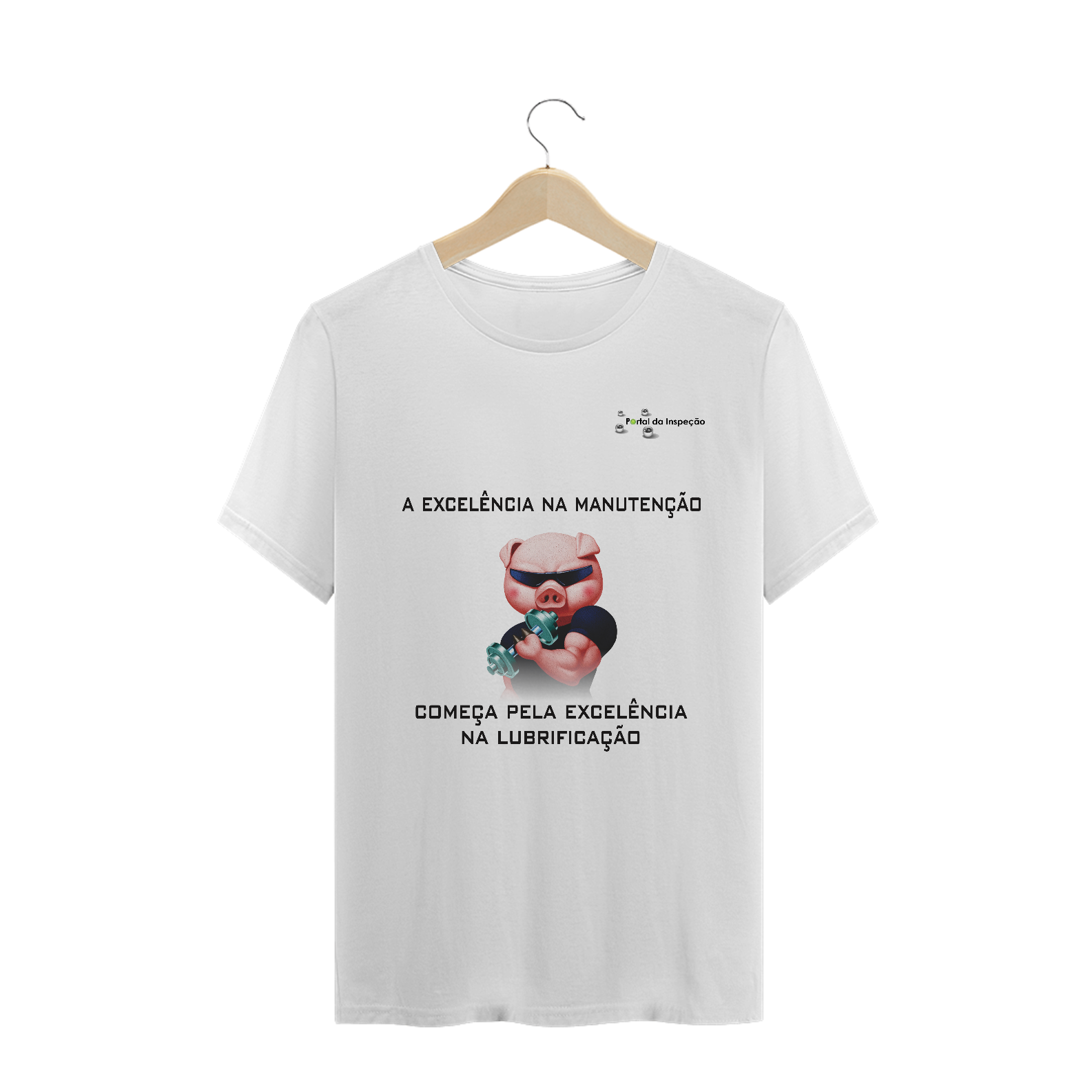 Nome do produto  Camisa -Branca - A Excelência da Manutenção Começa pela Excelência na Lubrificação