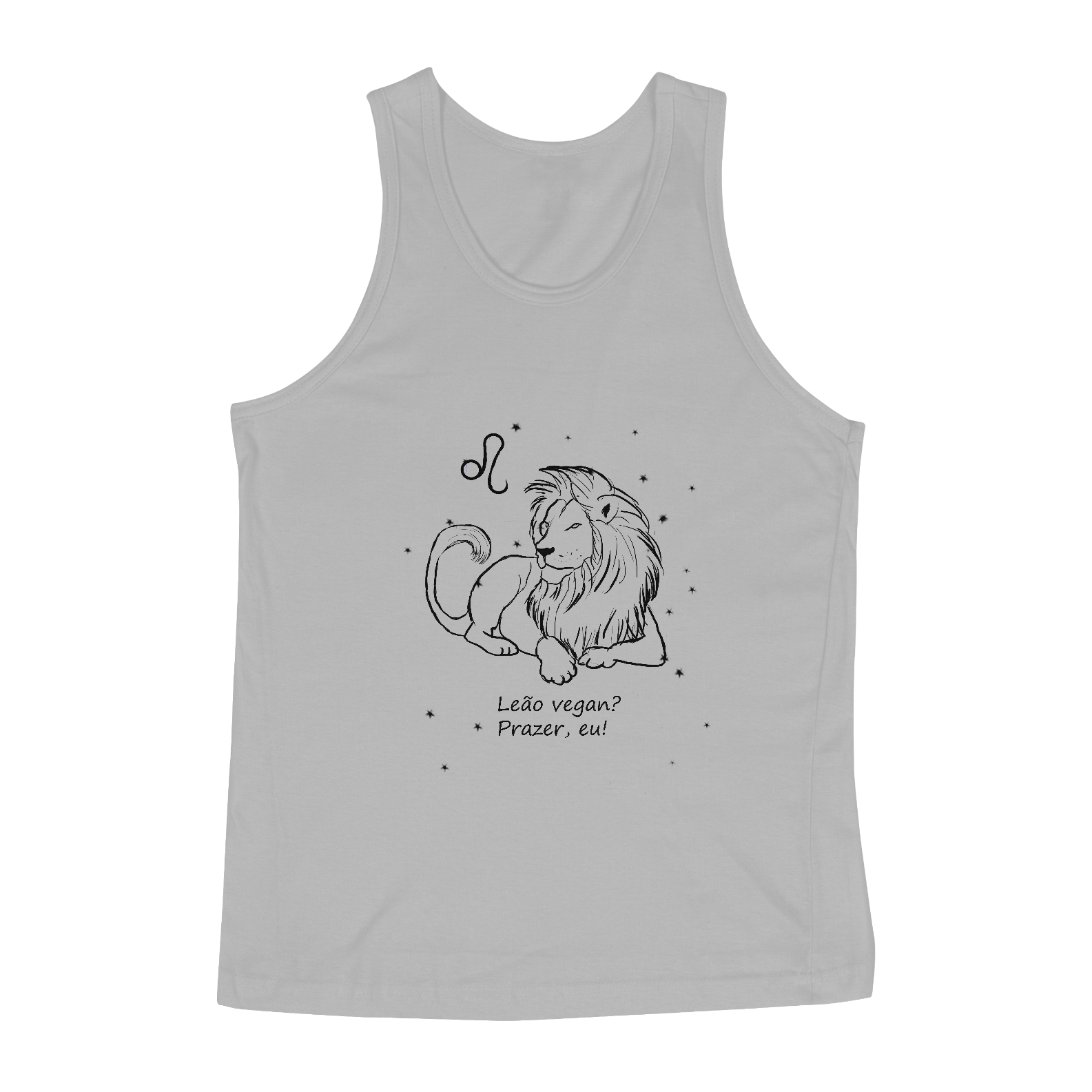 Regata Masculina | Leão | Leão vegan? Prazer, eu! | P&B
