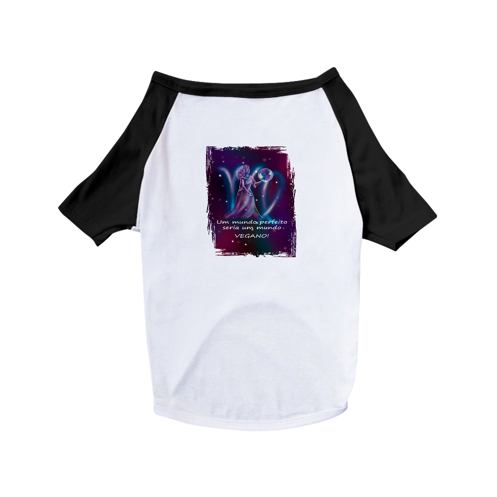 Camiseta para Pet | Virgem | Um mundo perfeito seria um mundo VEGANO! | Color