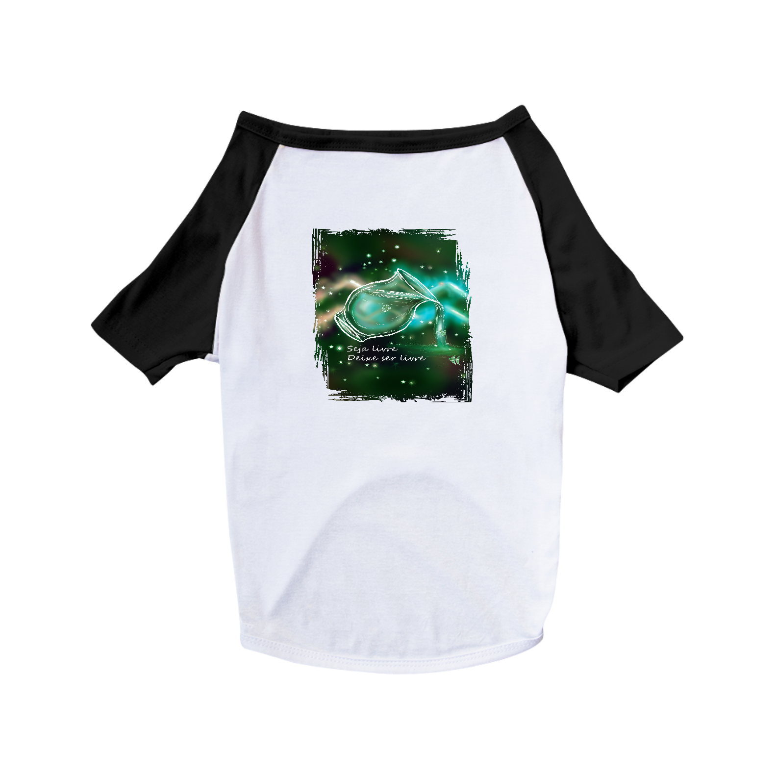 Camiseta para Pet | Aquário | Seja livre, Deixe ser livre | Color
