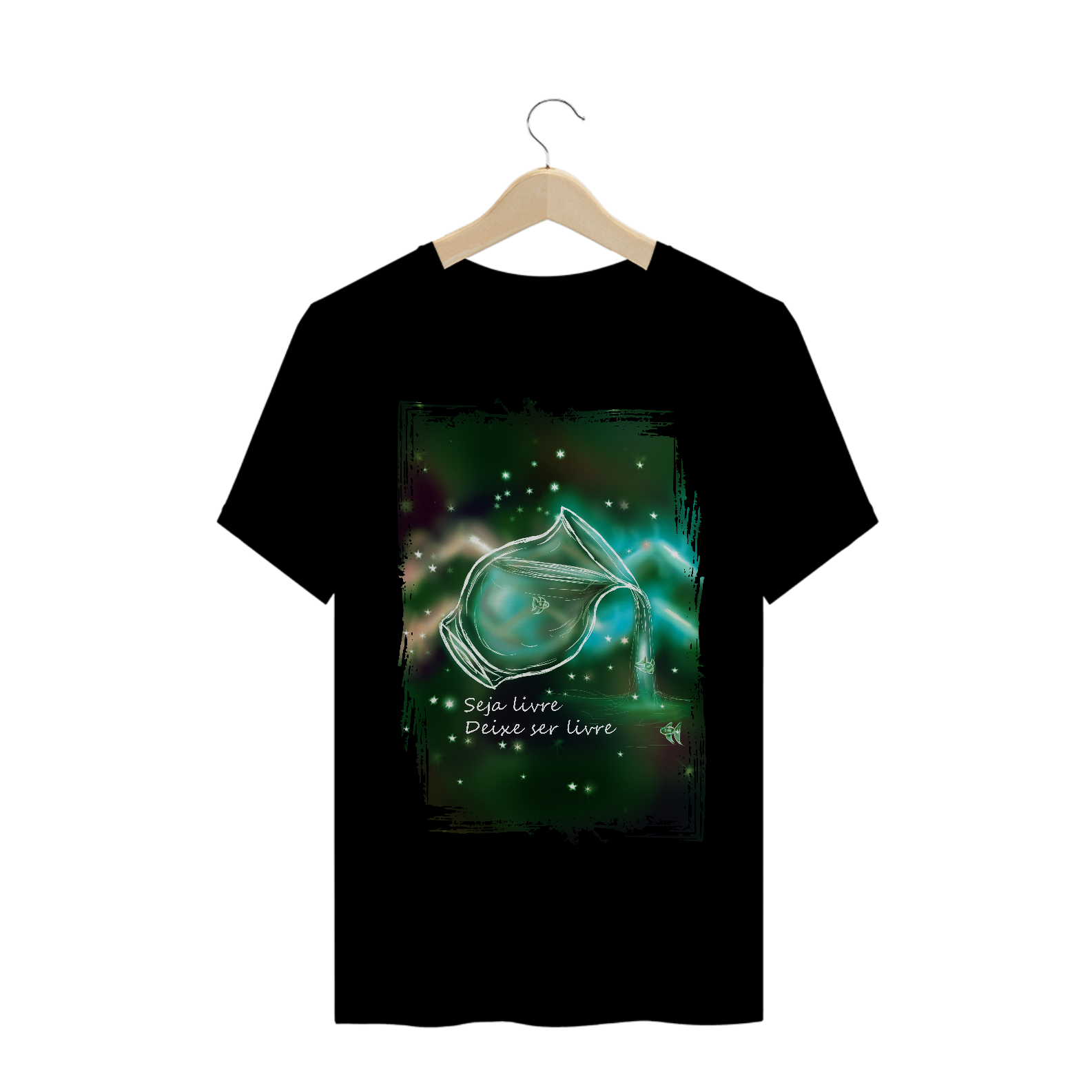 Camiseta Unissex | Aquário | Seja livre, Deixe ser livre | Color