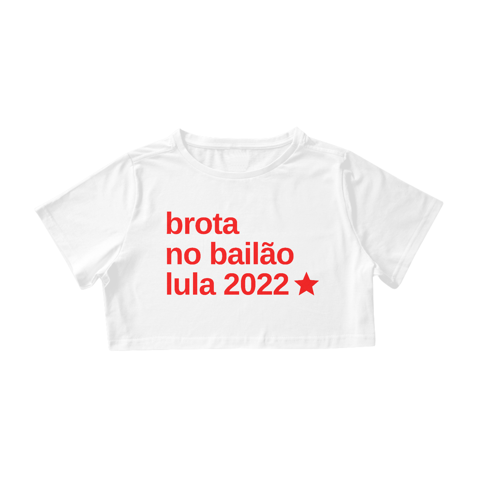 Nome do produto  Cropped Bailão Branca