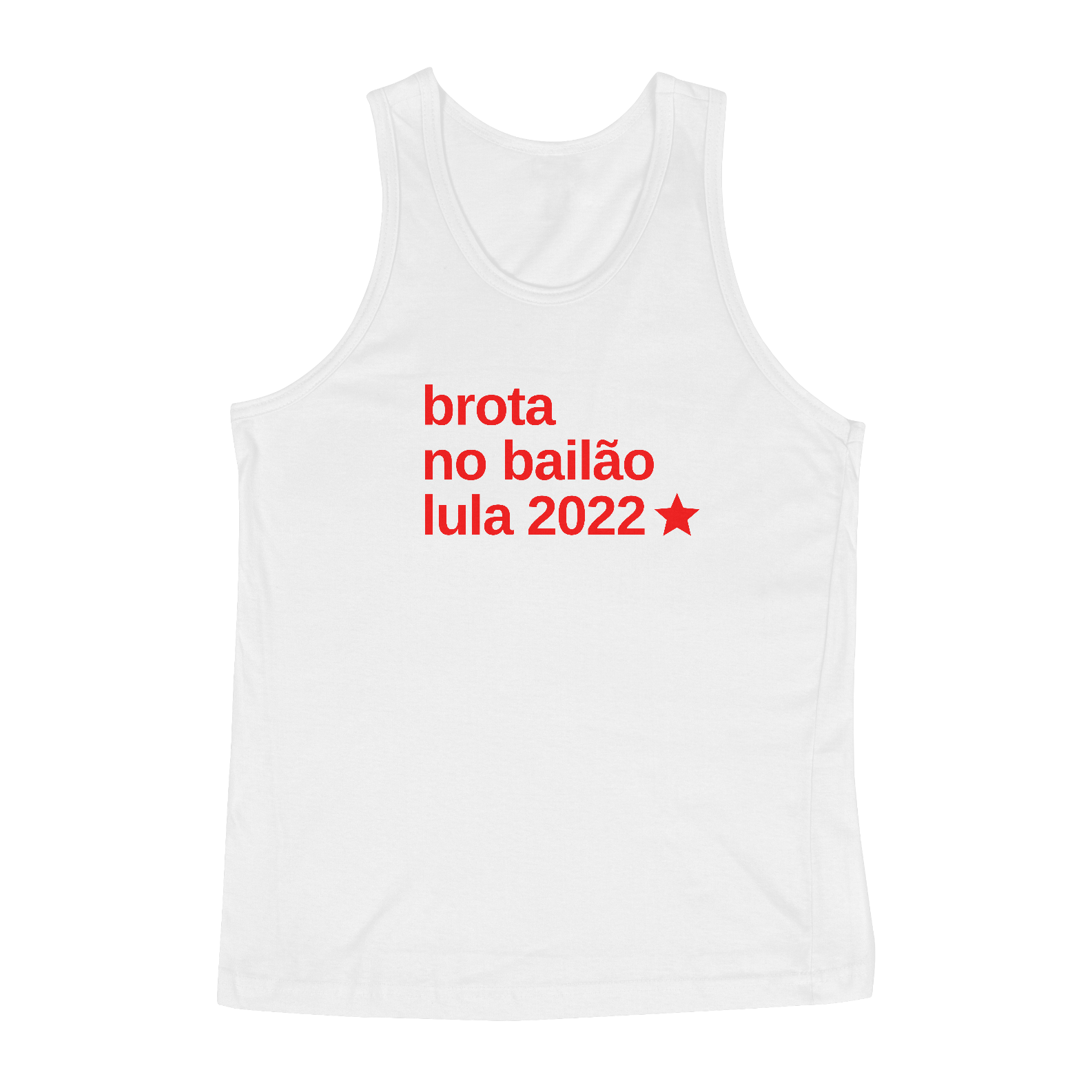 Nome do produto  Brota no Bailão Regata Branca