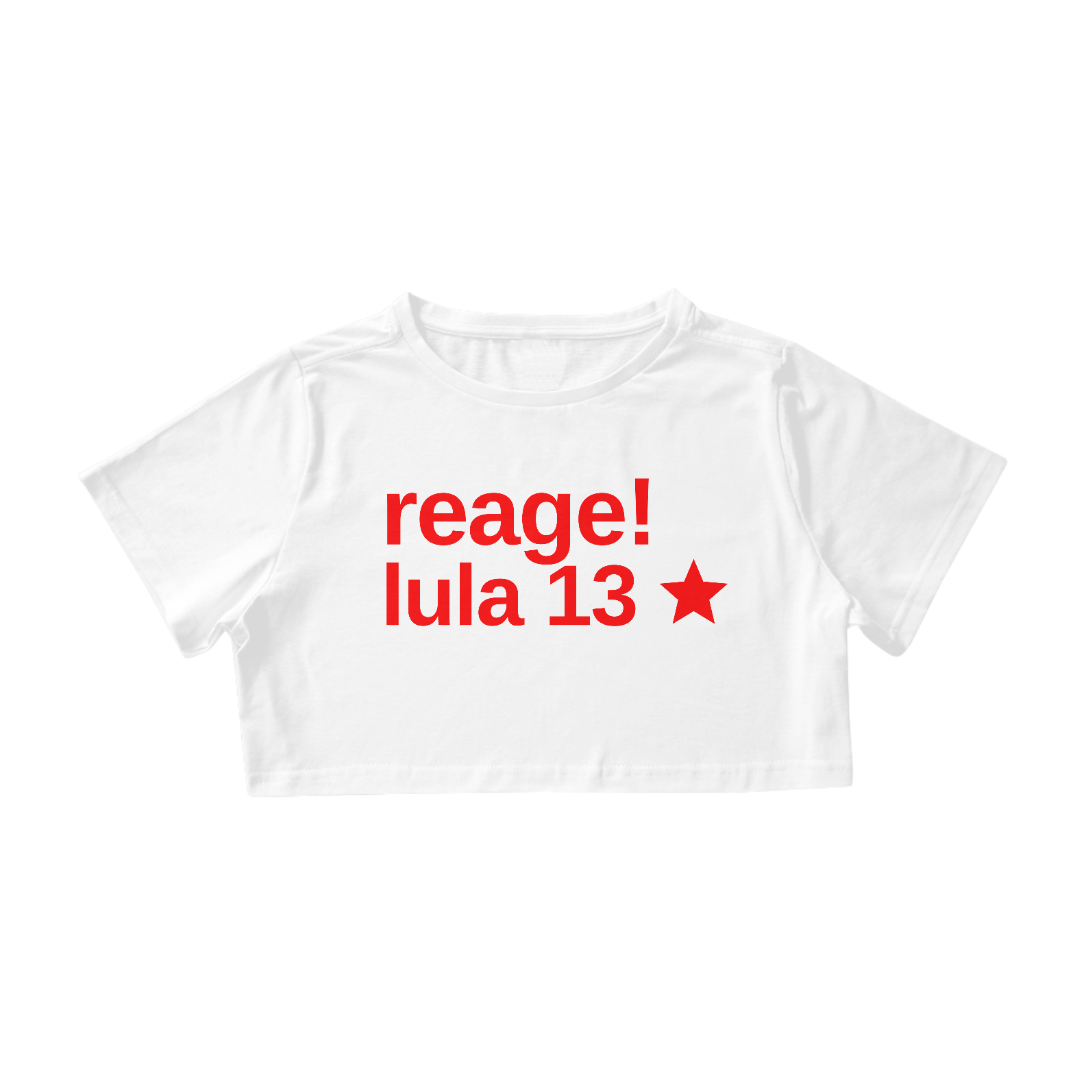 Nome do produto  Reage bota um cropped