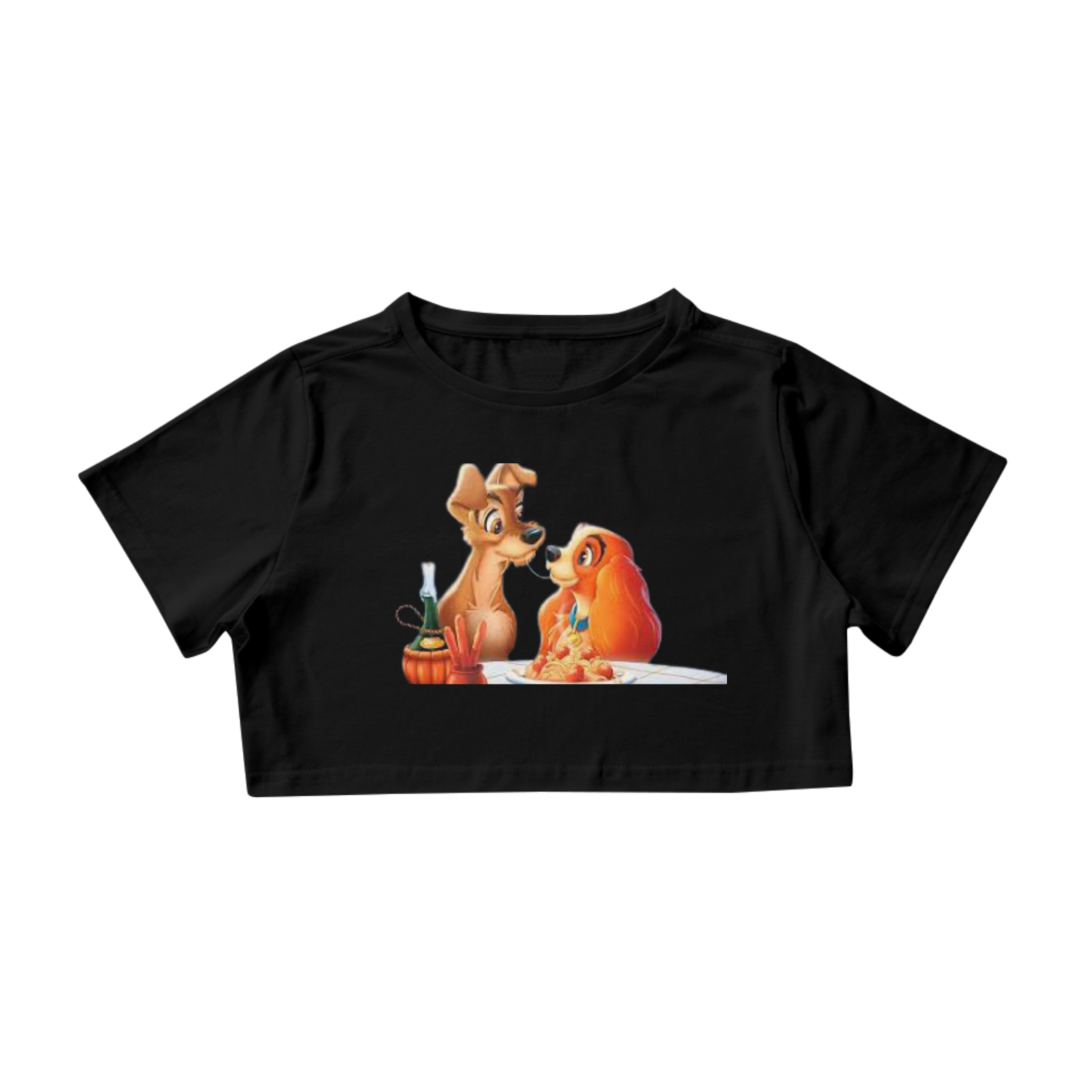 Nome do produto  Cropped A dama e o vagabundo