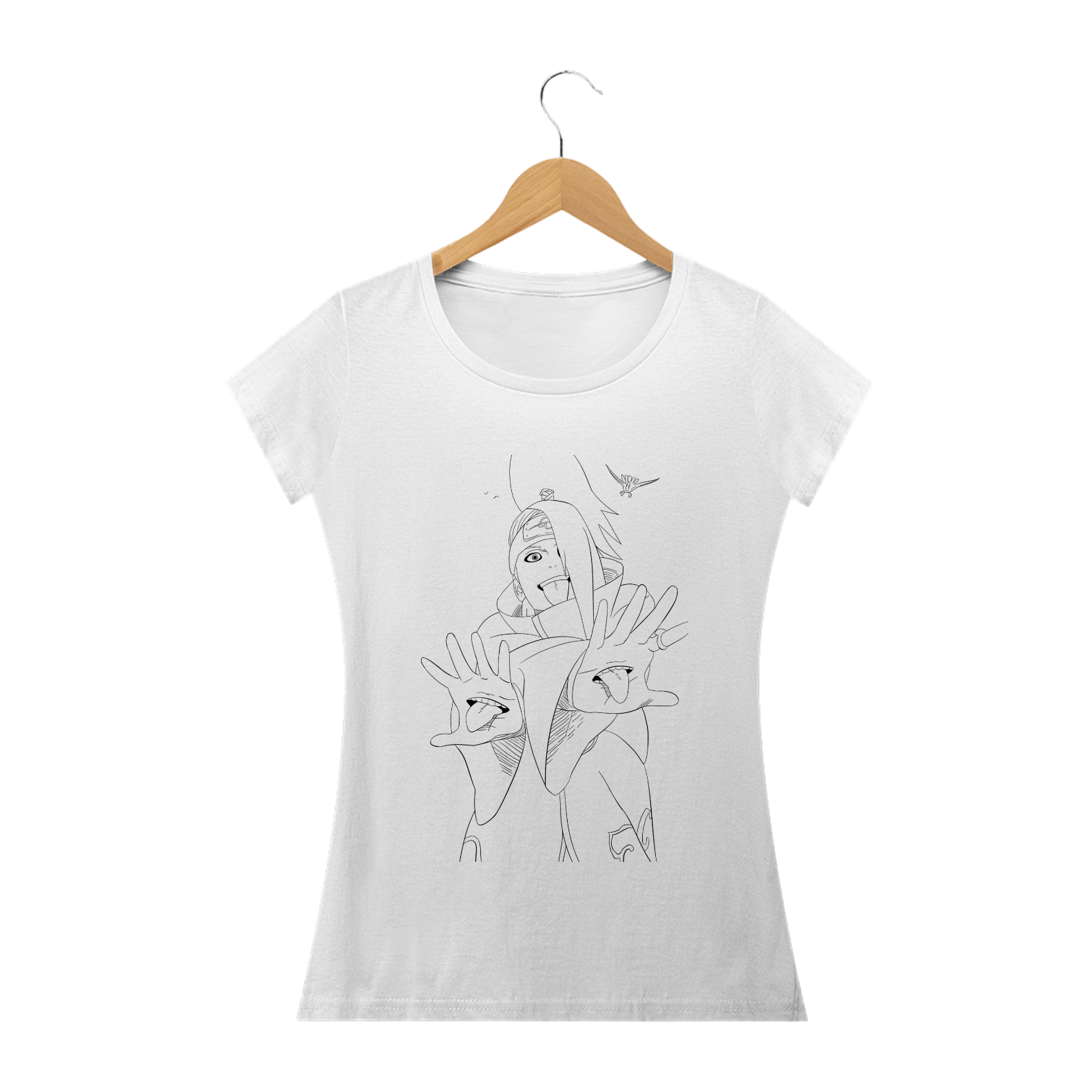 Camiseta Feminina Deidara - Naruto