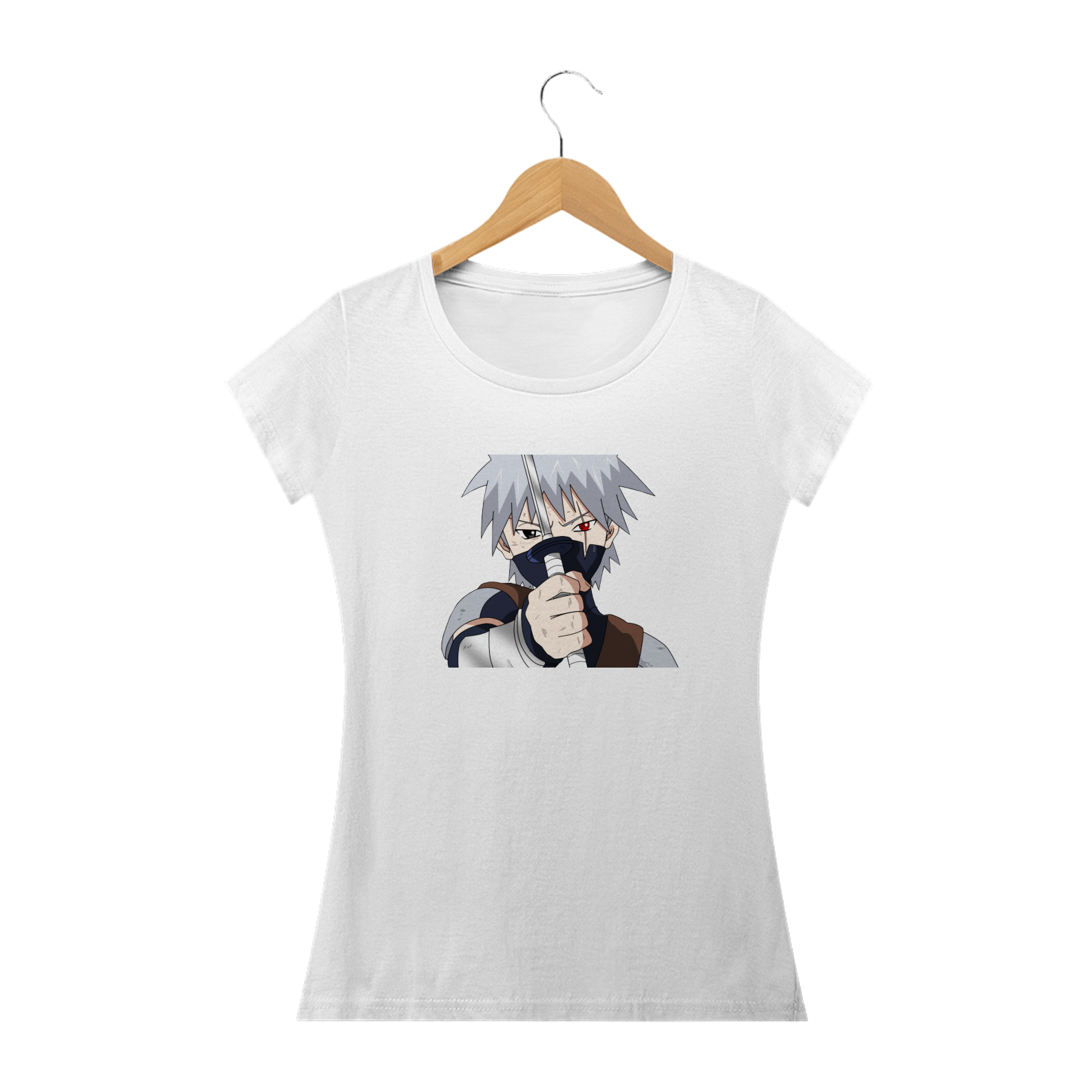 Nome do produto  Camiseta Feminina Kakashi - Naruto