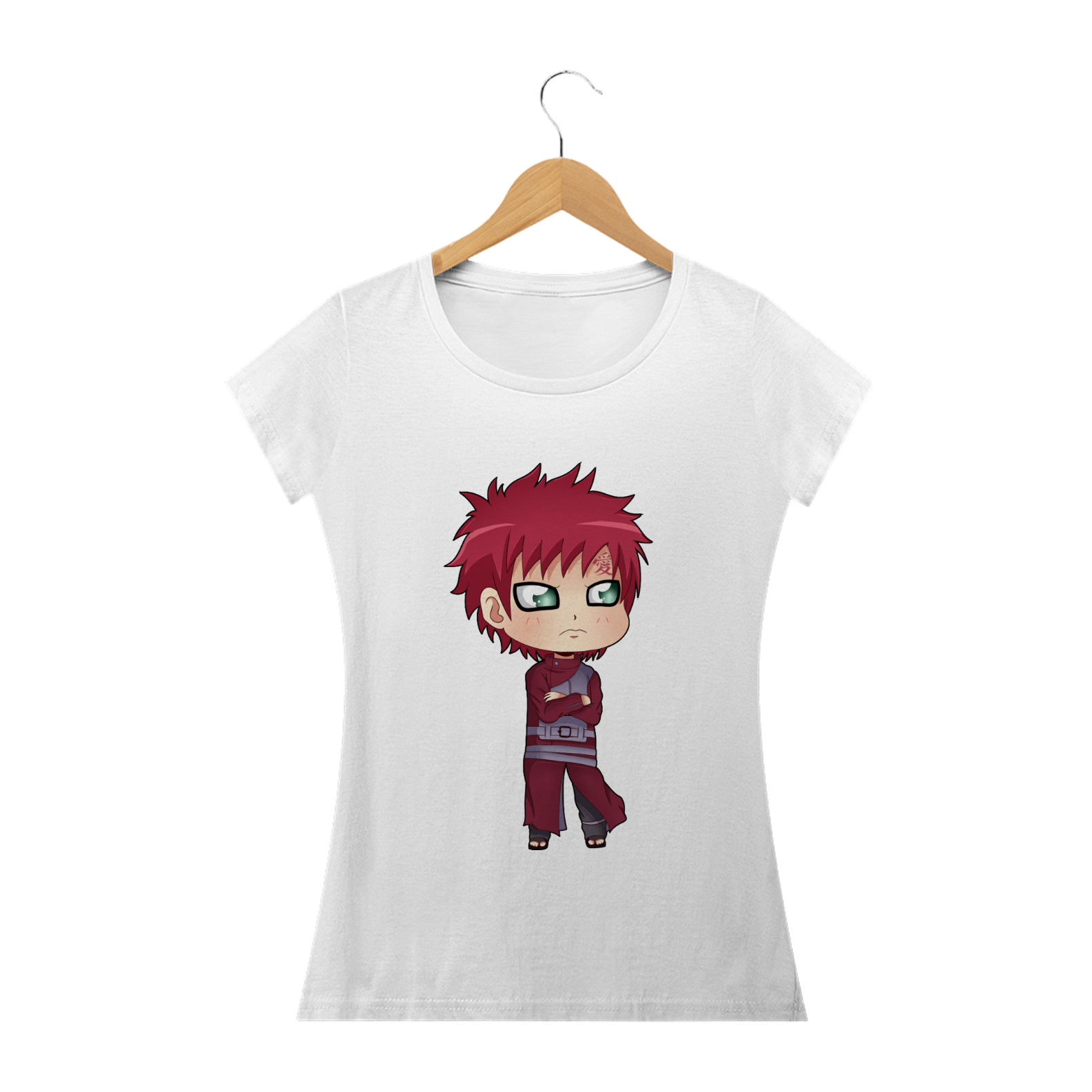 Nome do produto  Camiseta Feminina Gaara - Naruto