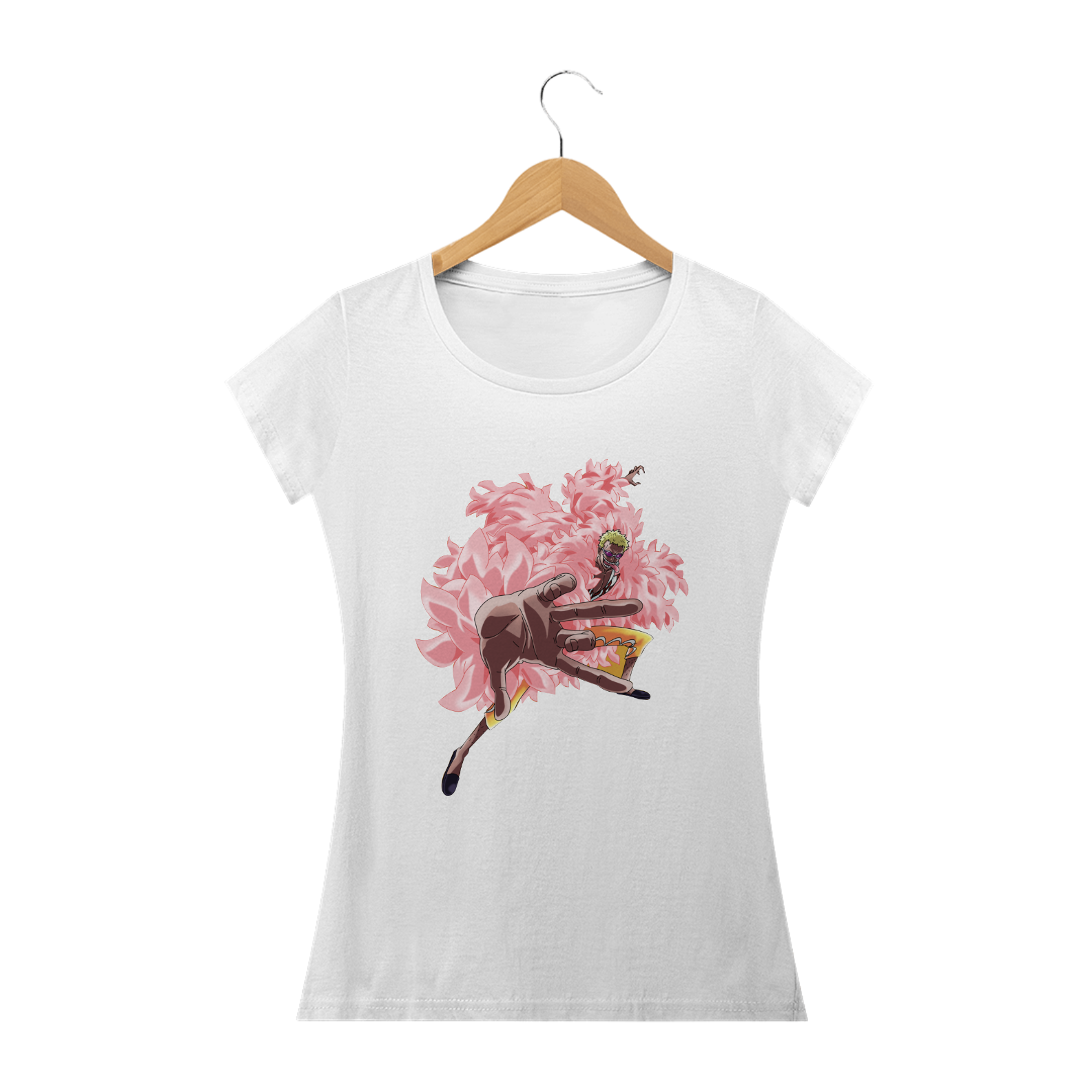 Nome do produto  Camiseta Feminina Doflamingo - One Piece