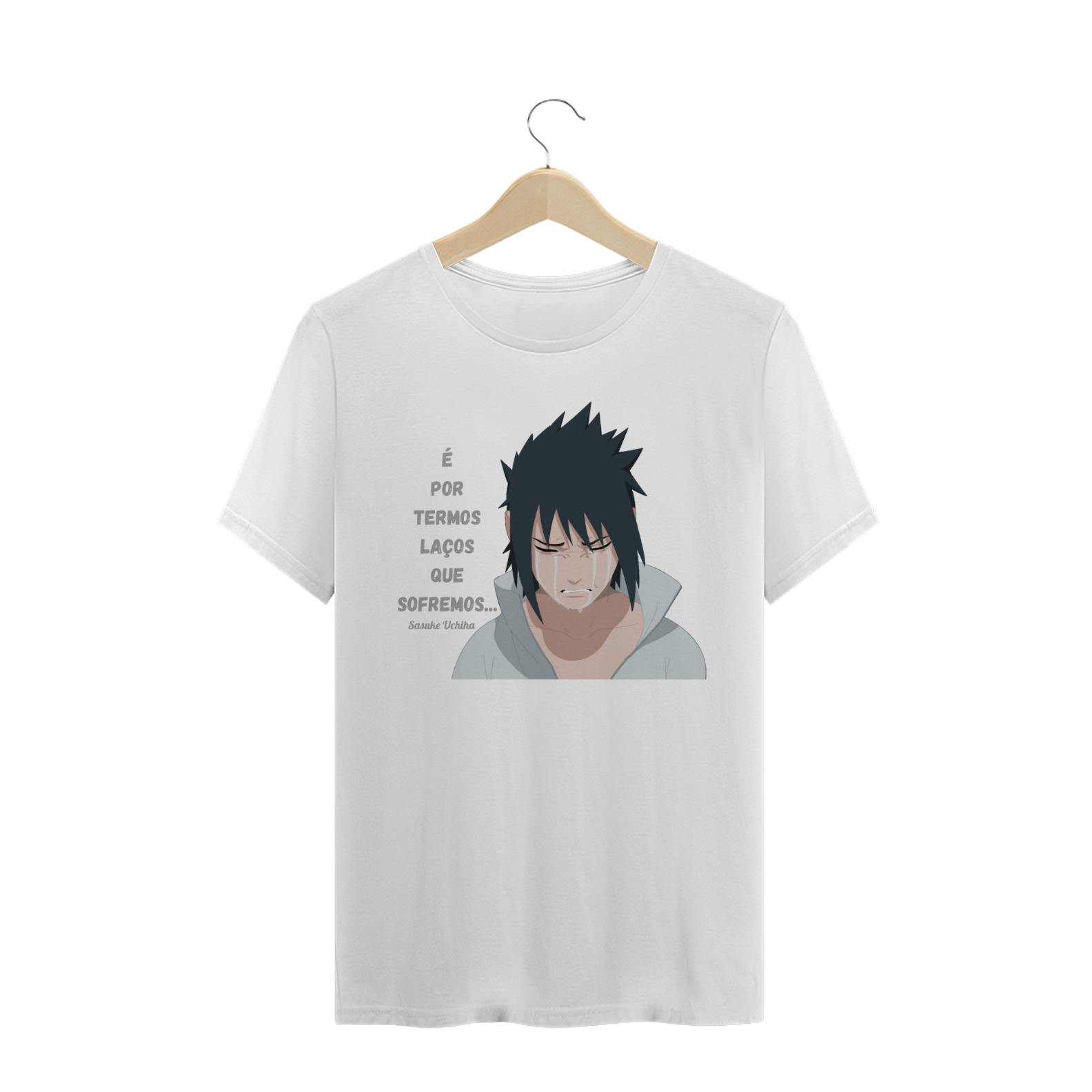 Nome do produto  Camiseta Masculina Frase Sasuke
