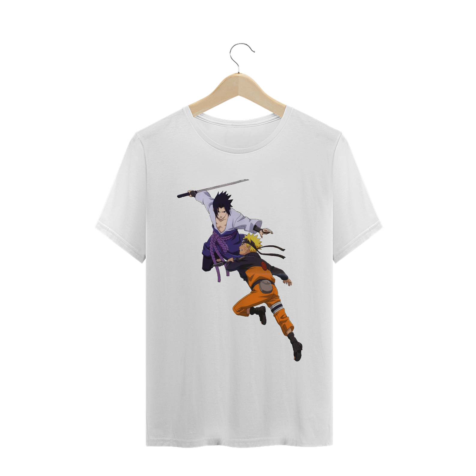 Nome do produto  Camiseta Naruto - Naruto e Sasuke Uchira