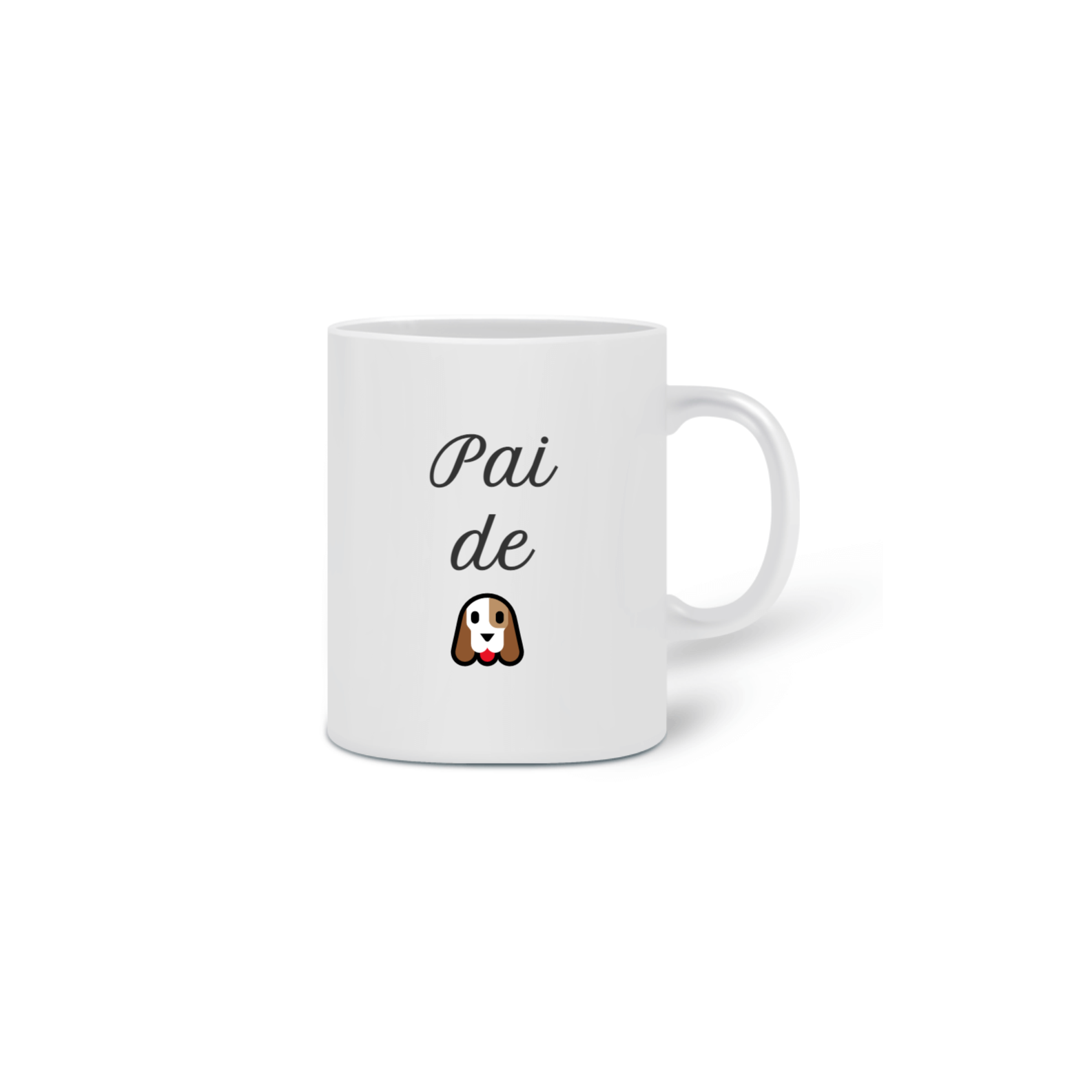 Nome do produto  caneca pai de cão emoji