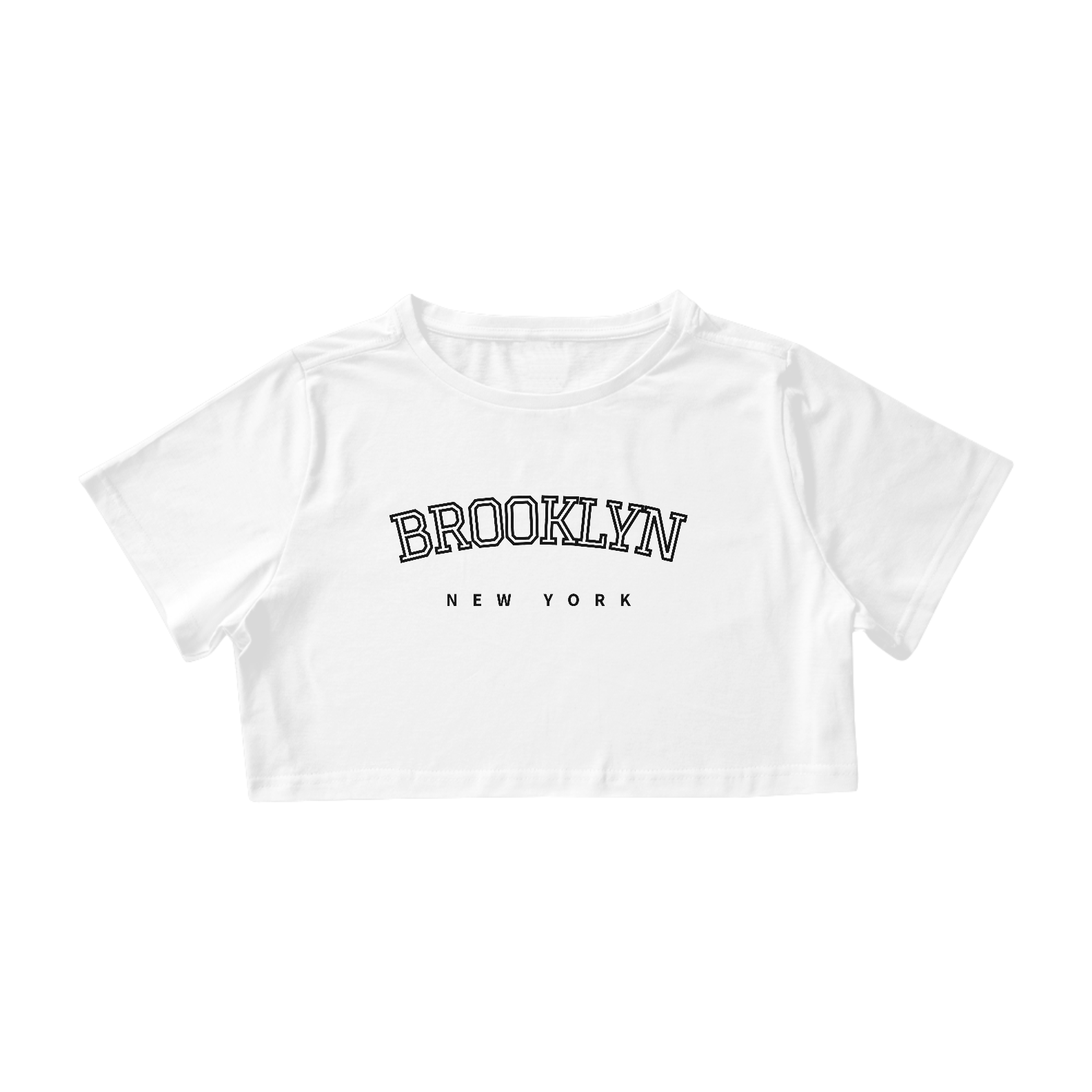 Nome do produto  CROPPED BROOKLYN NYC (BRANCO)