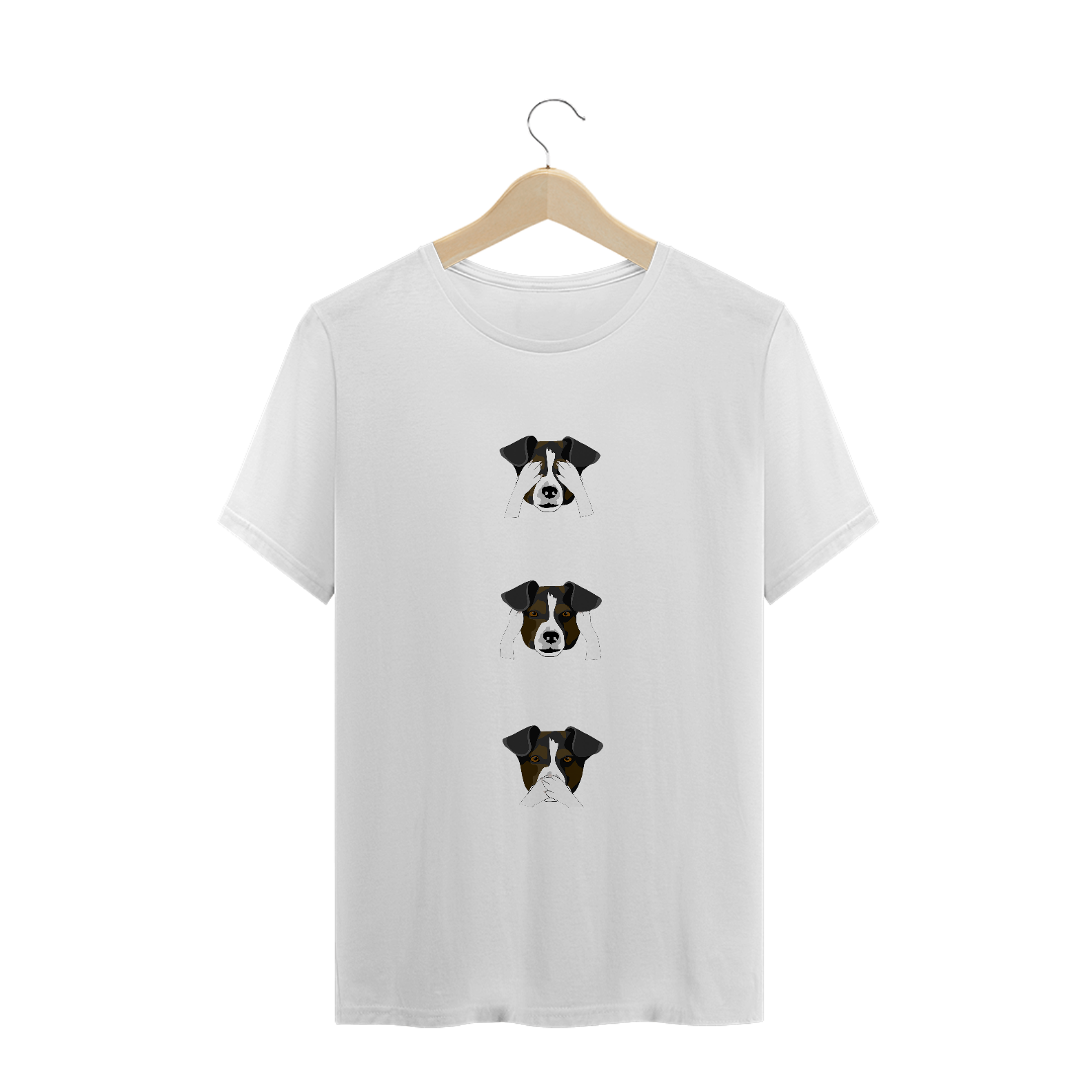 Nome do produto  CAMISETA TRIO DE CACHORRINHOS