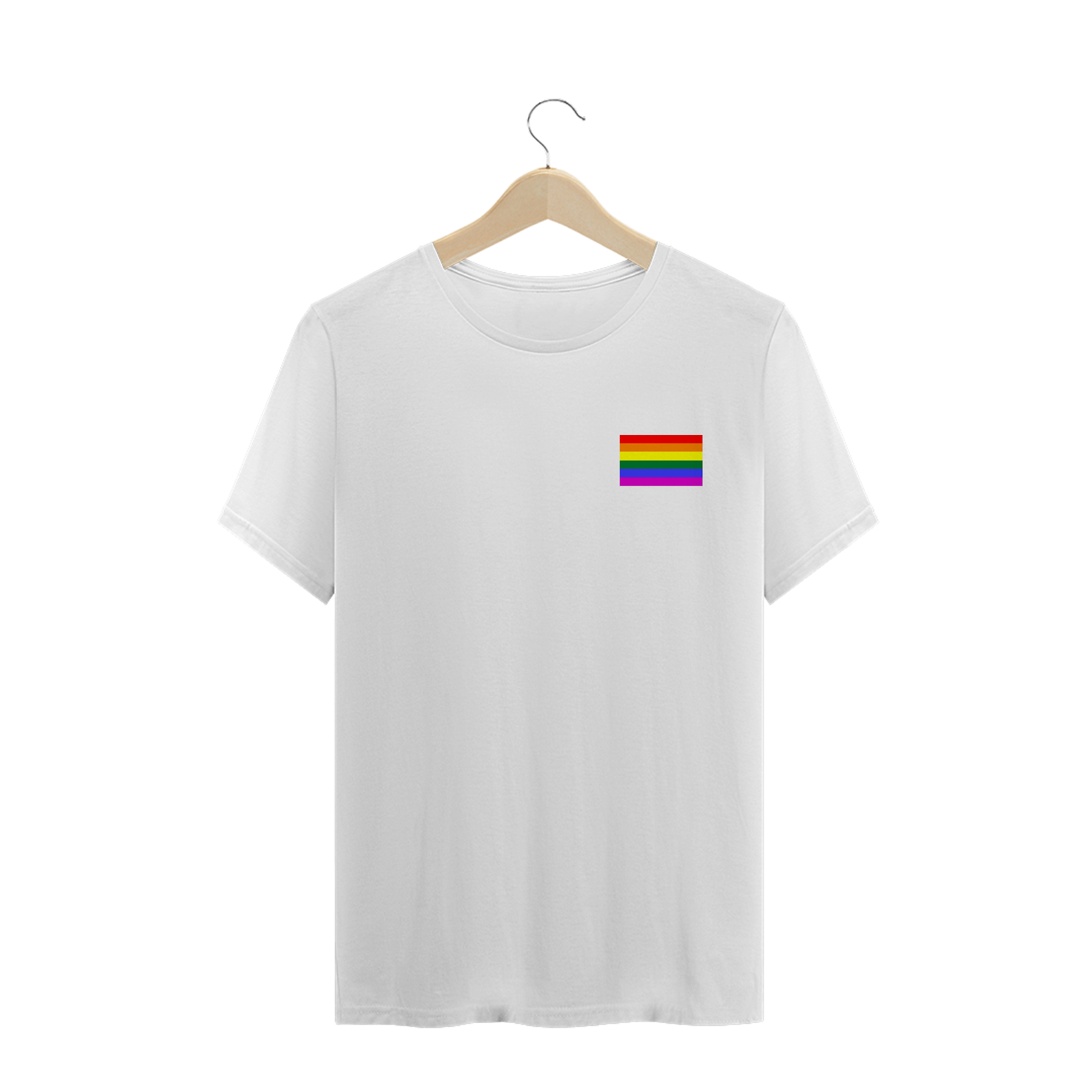 Nome do produto  CAMISETA BANDEIRA LGBT