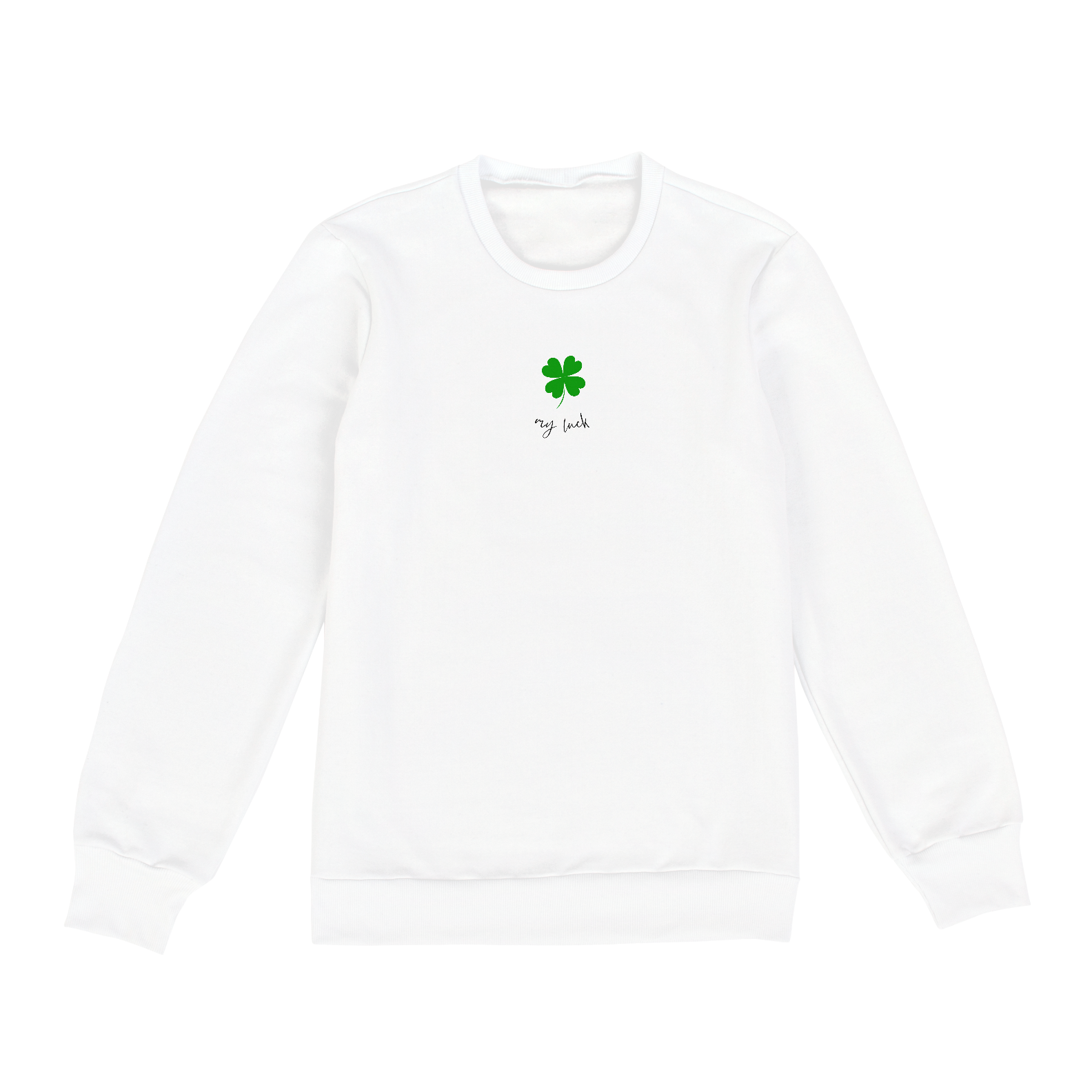 Nome do produto  MOLETOM TREVO MINIMALISTA MY LUCK