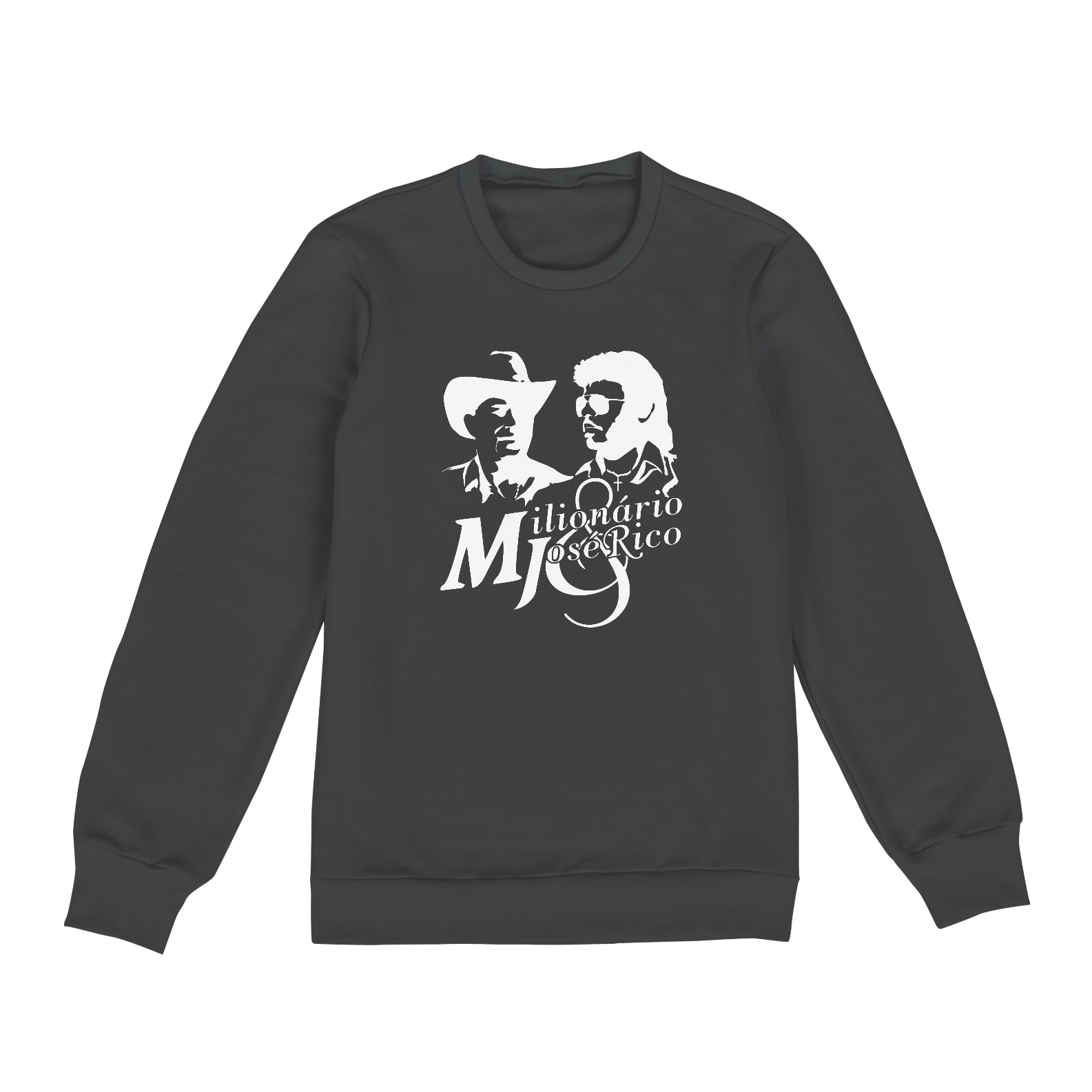 Nome do produto  Moletom Milionário e José Rico - Preto