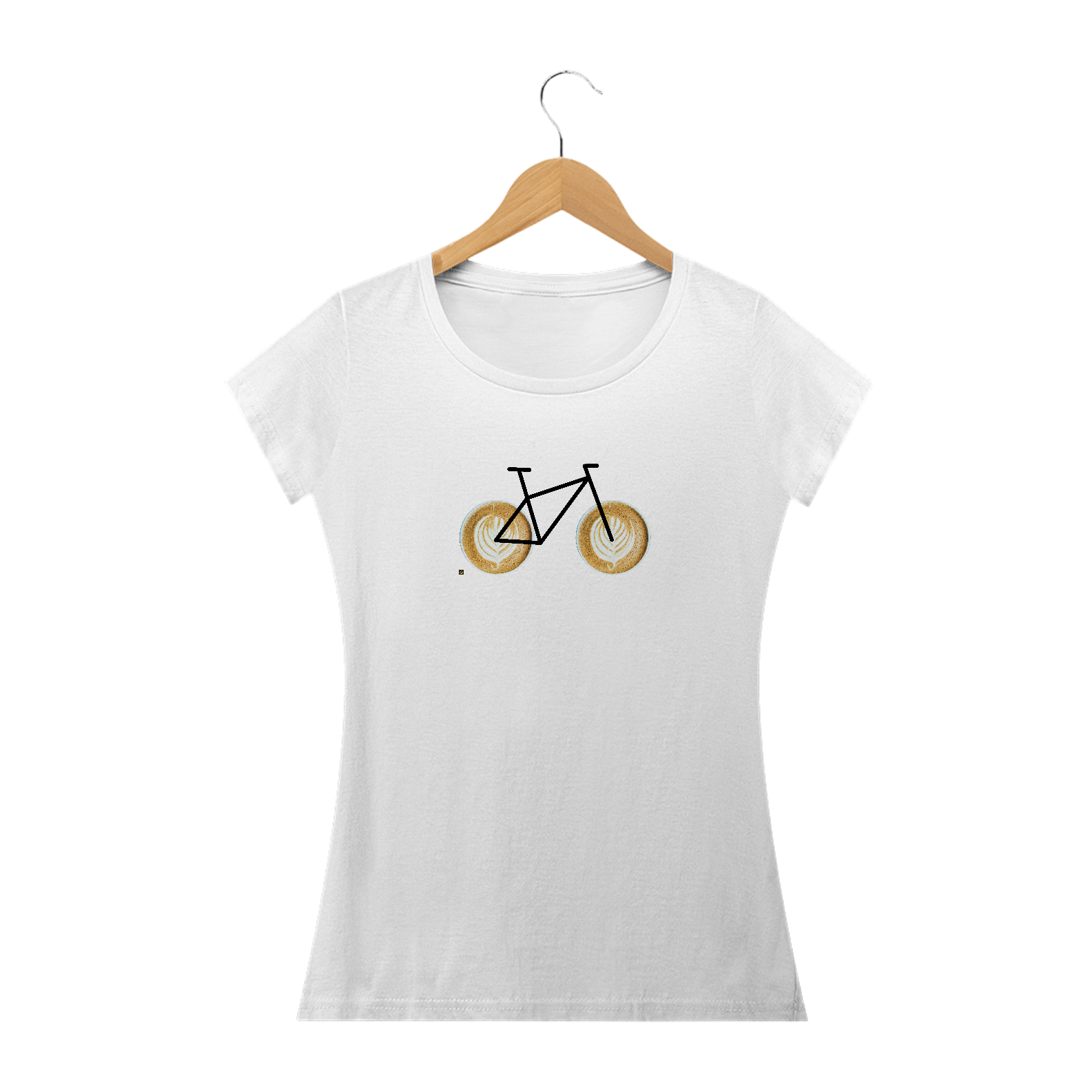 Nome do produto  Camisa Feminina - Coleção Bike + Café