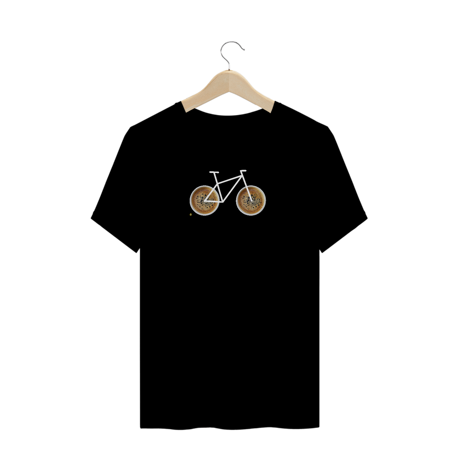 Nome do produto  Camisa Masculina Preta 100% algodão Premium - Coleção Bike + Café 2021 - Ref010
