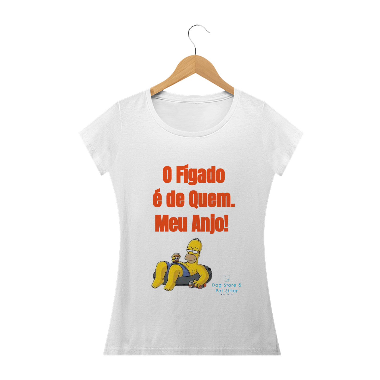 Camisa feminina O fígado é de quem