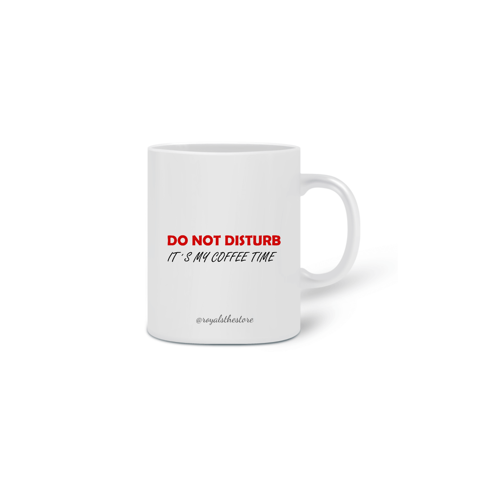 Nome do produto  Caneca Não perturbe, é minha hora do café!