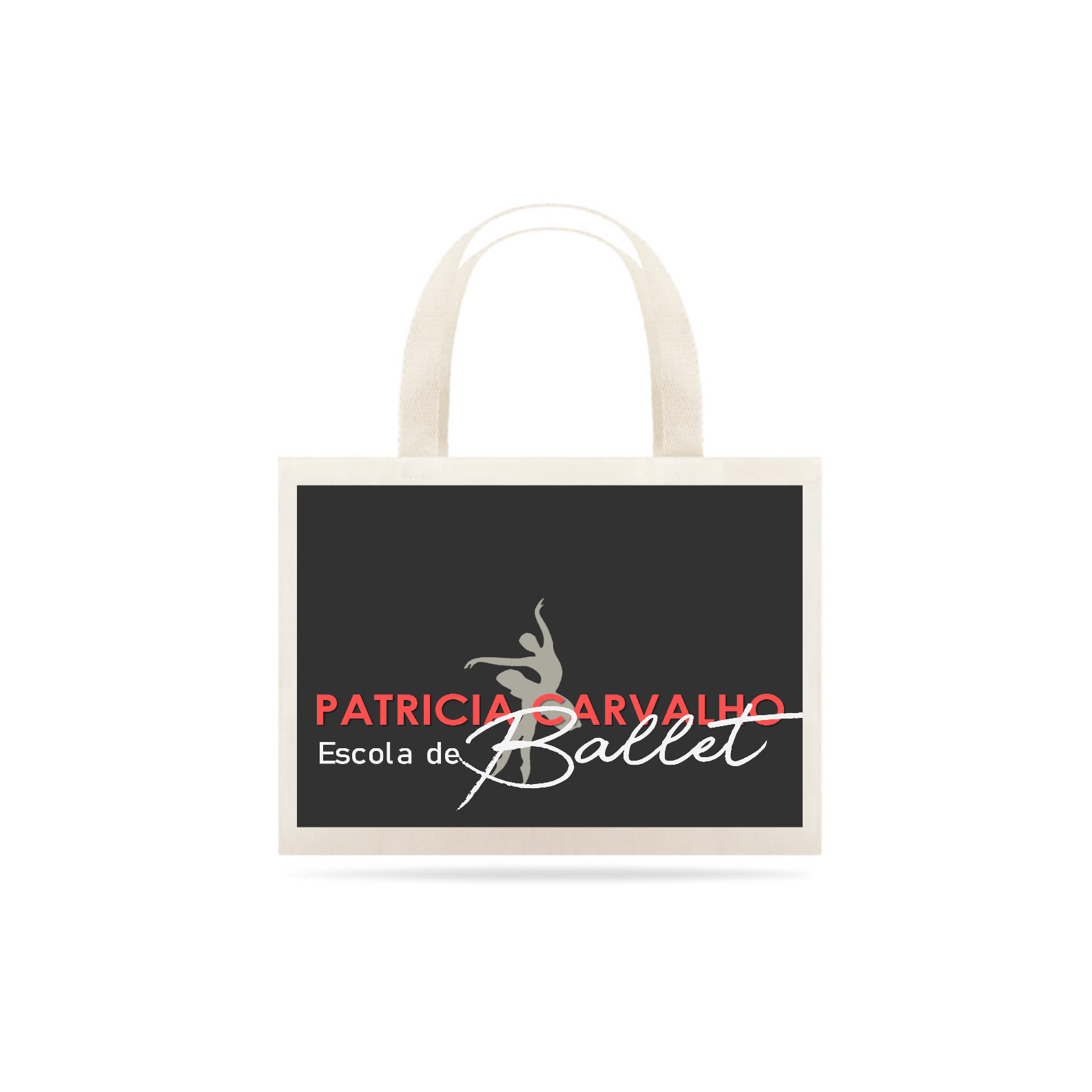 Nome do produto  Ecobag Fundo Cinza Escola de Ballet Patricia Carvalho