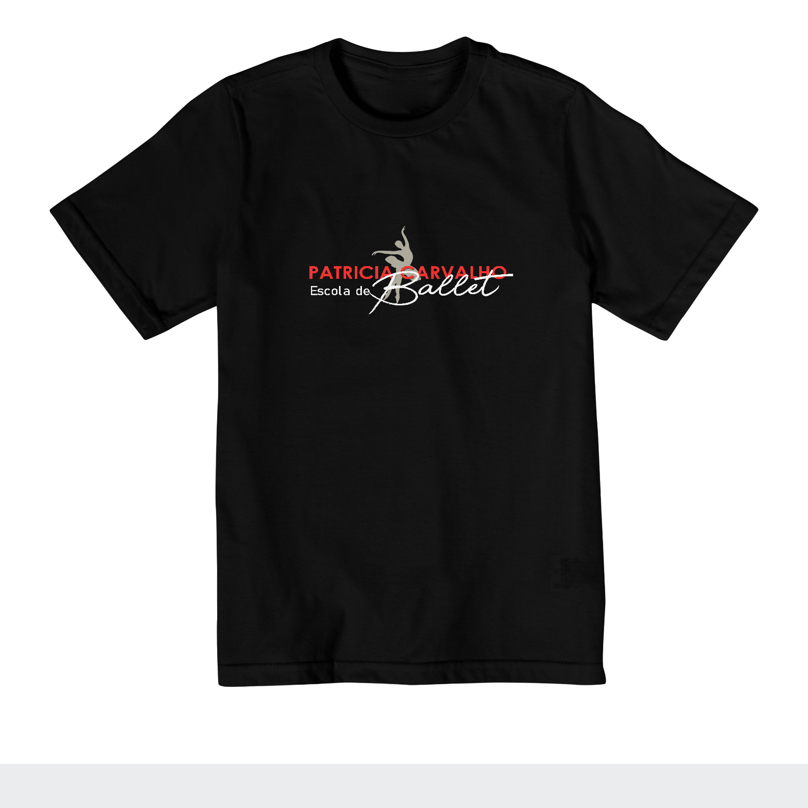 Nome do produto  Camiseta Infantil Preta Escola de Ballet Patricia Carvalho