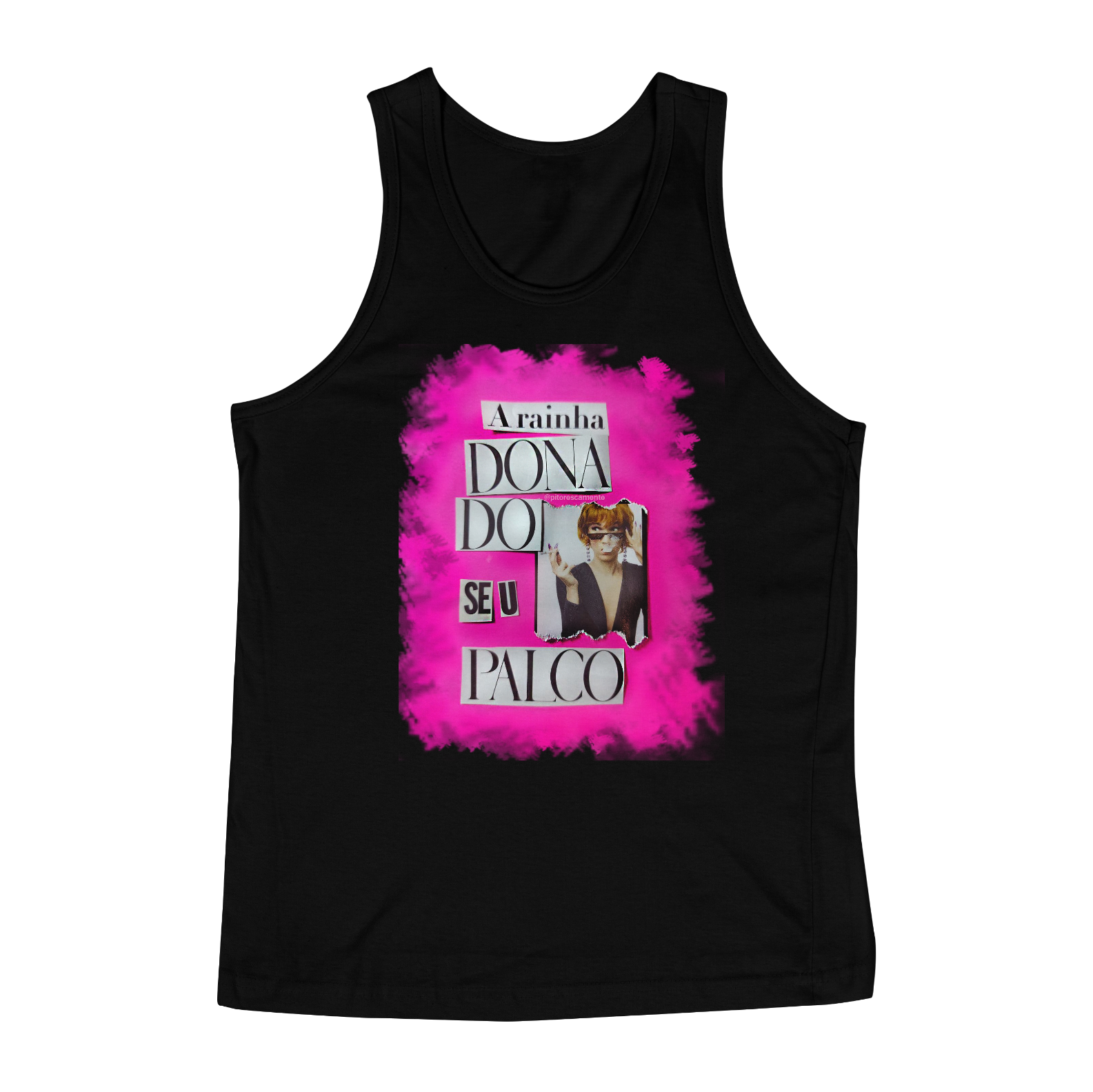 Nome do produto: REGATA RAINHA DONO DO PALCO