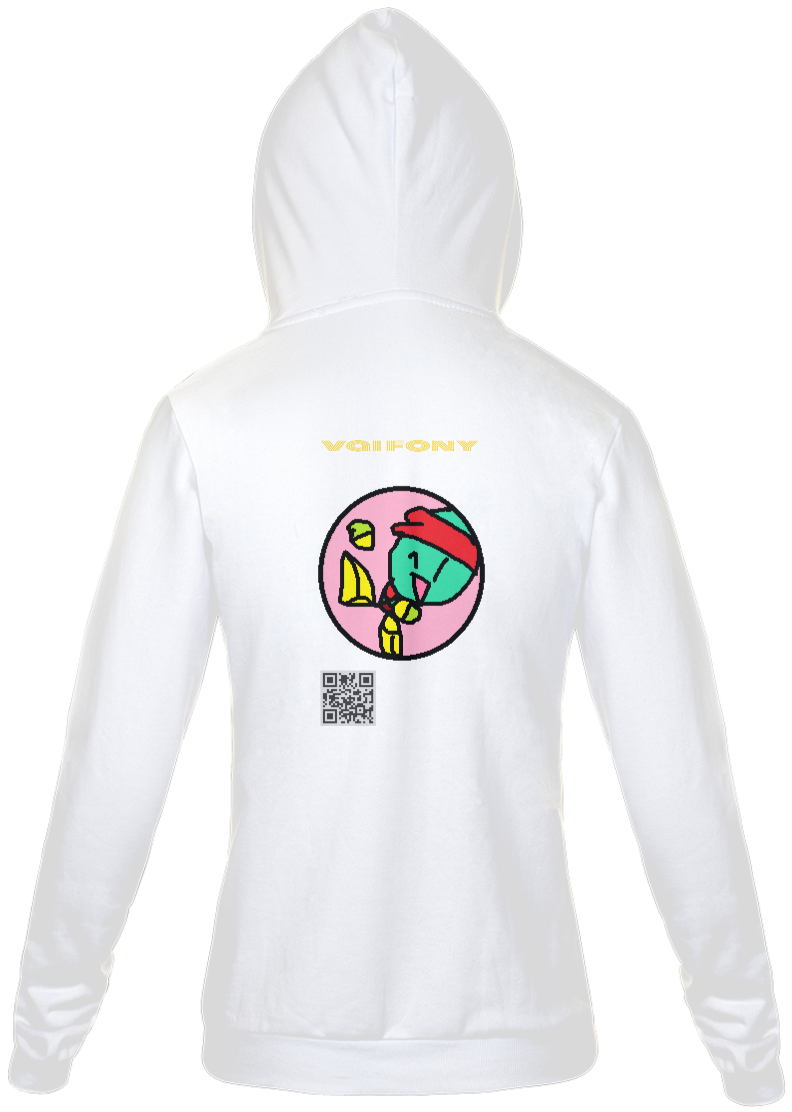 Nome do produto  casaco do fony o desenho do papel branco vai fony