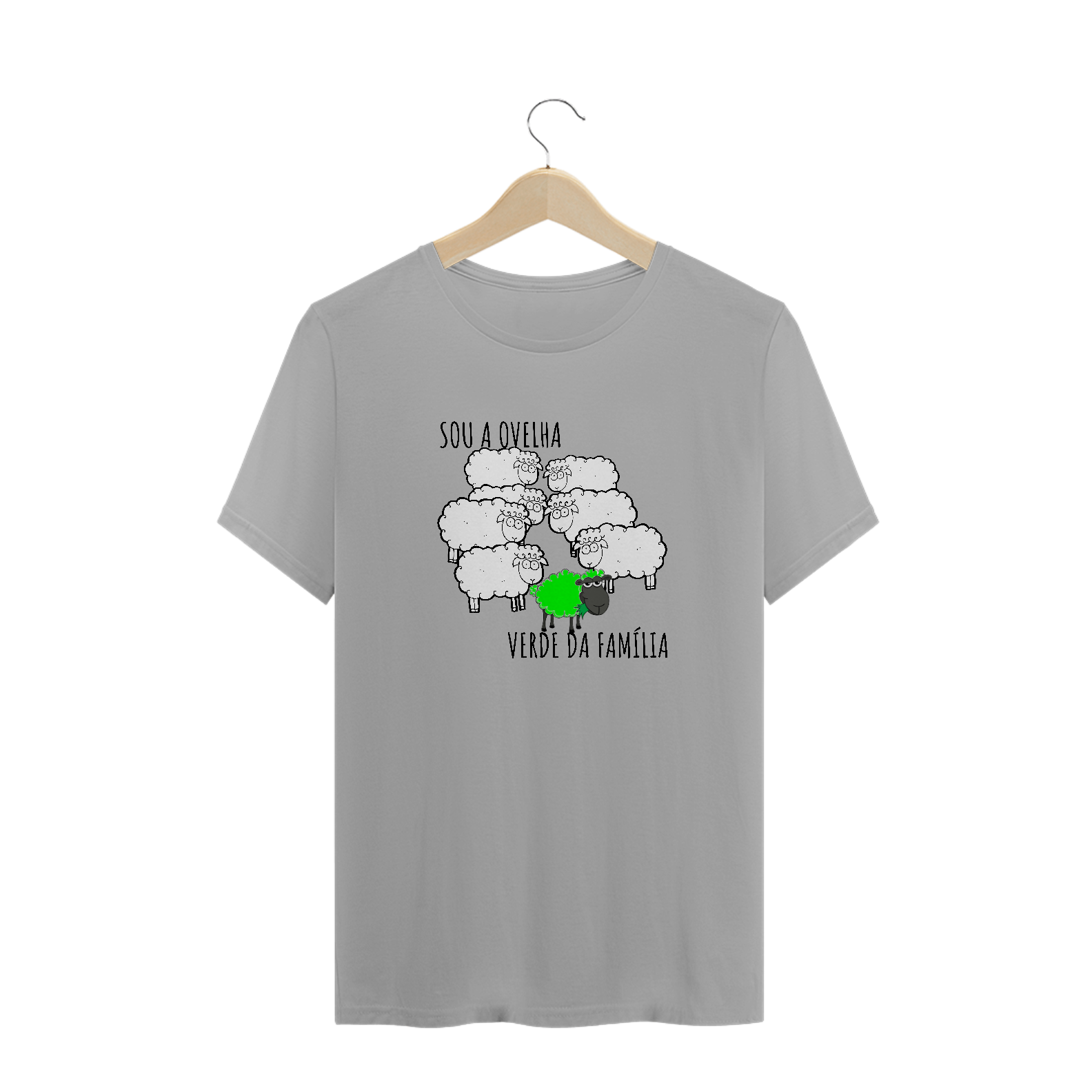 Nome do produto  SOU A OVELHA VERDE DA FAMÍLIA VEG