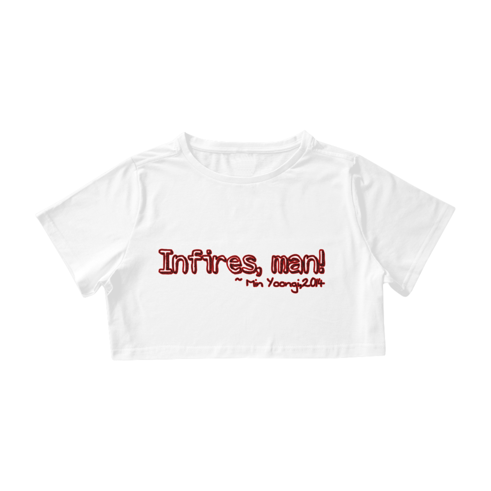 Nome do produto  CROPPED - FRASE MIN YOONGI - (BTS)