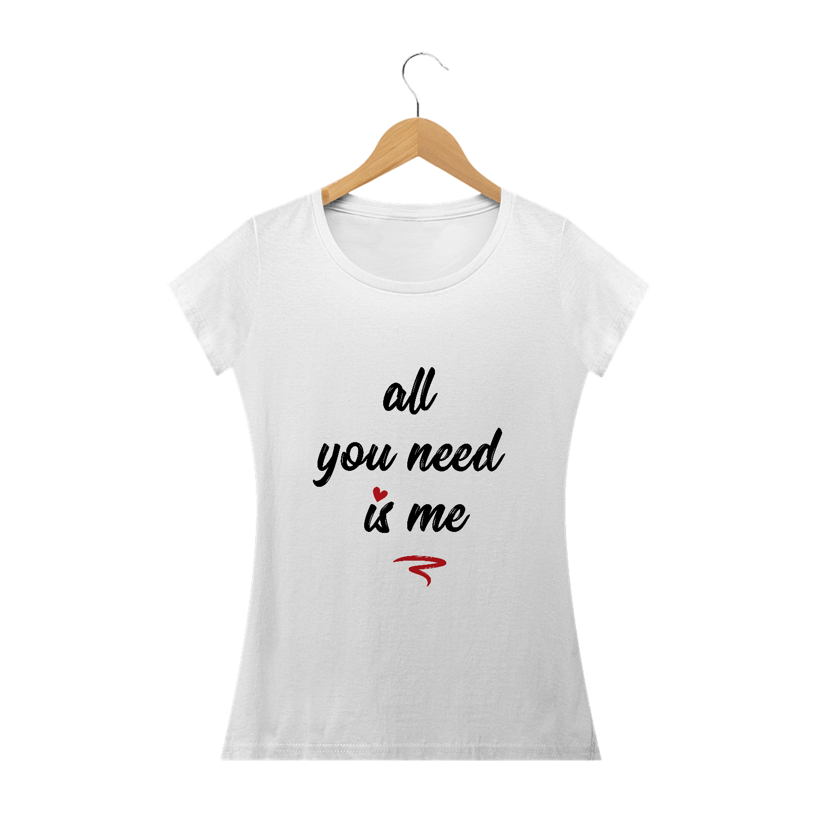 Nome do produto  Baby look All You Need Is Me 