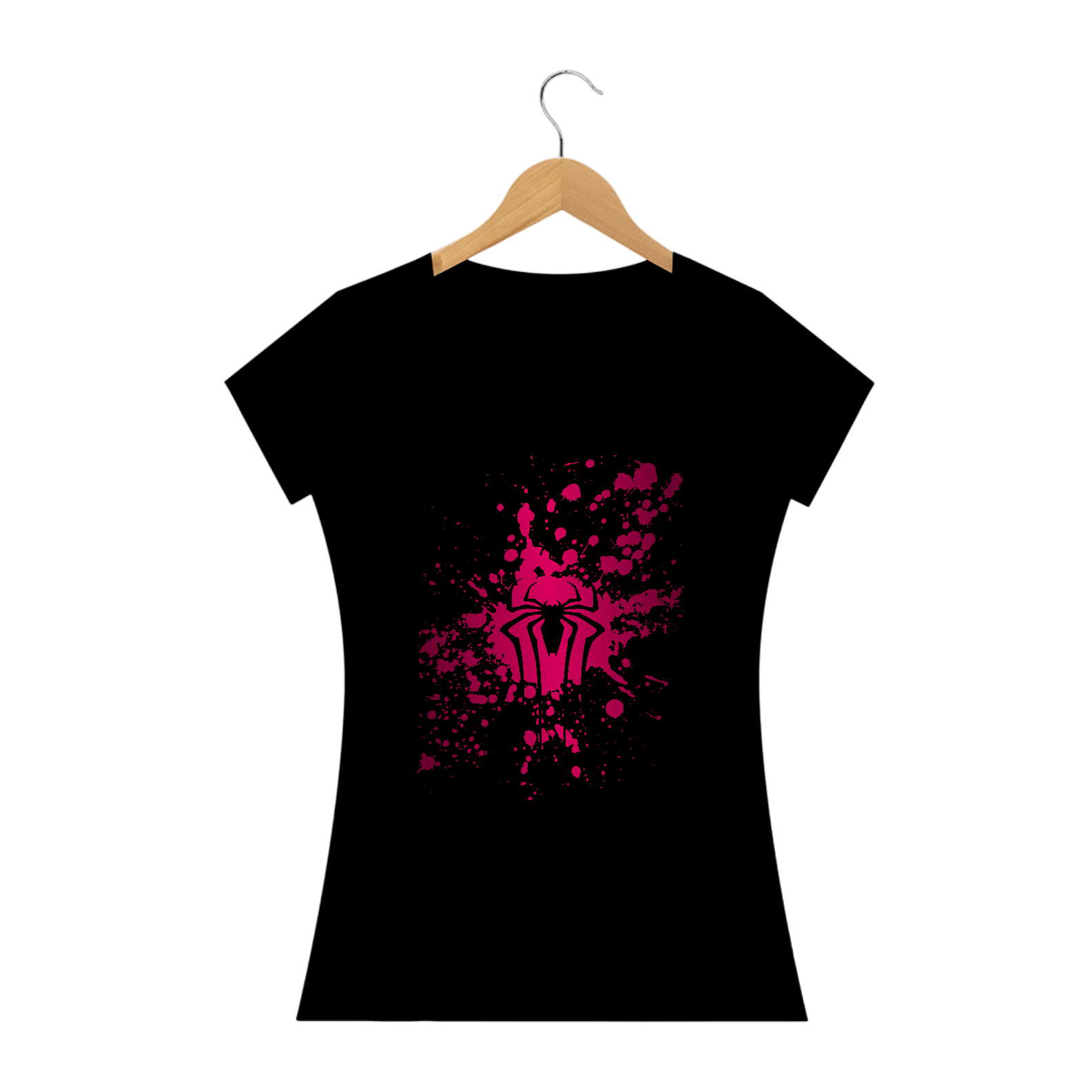 Nome do produto: Camiseta feminina Homem-aranha girl version pink