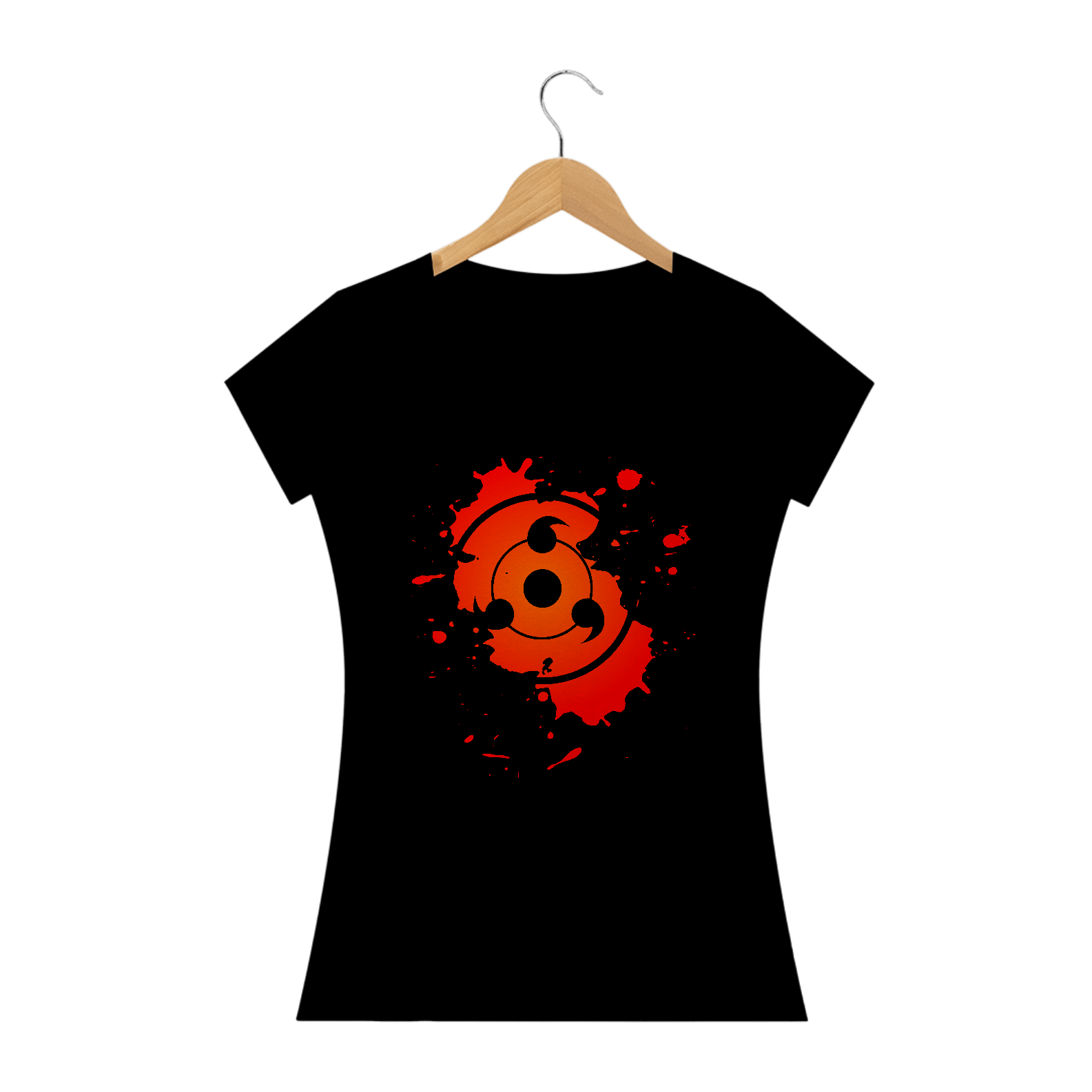 Nome do produto  Camiseta feminina sharingan sunboss black