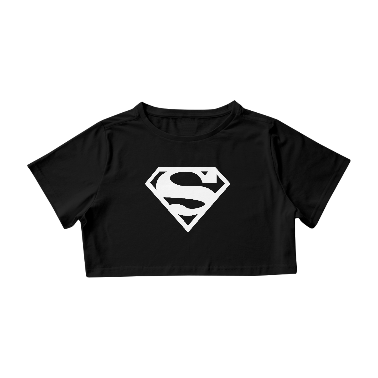 Nome do produto  Cropped feminino white supergirl