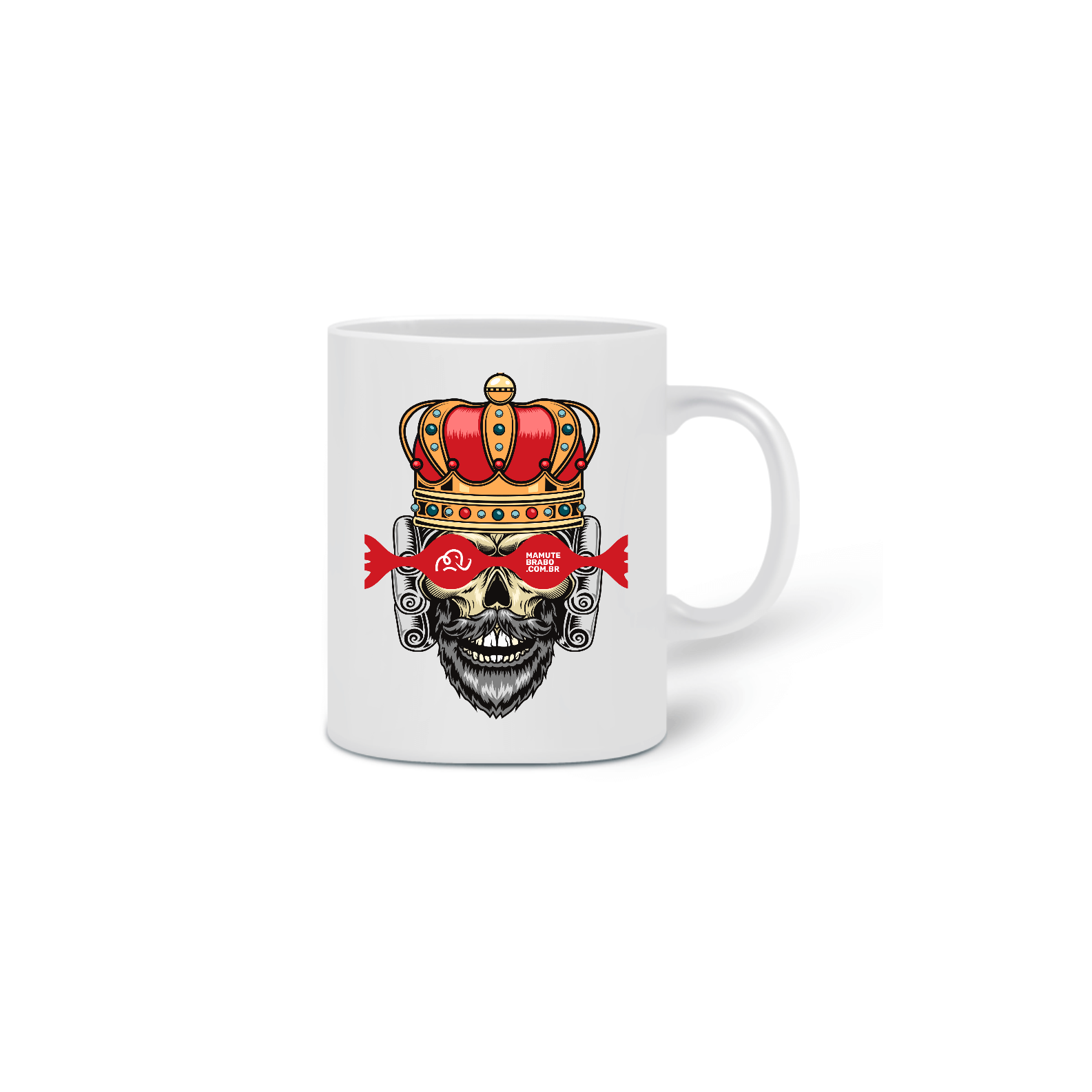 Nome do produto  CANECA - REALEZA SKULL