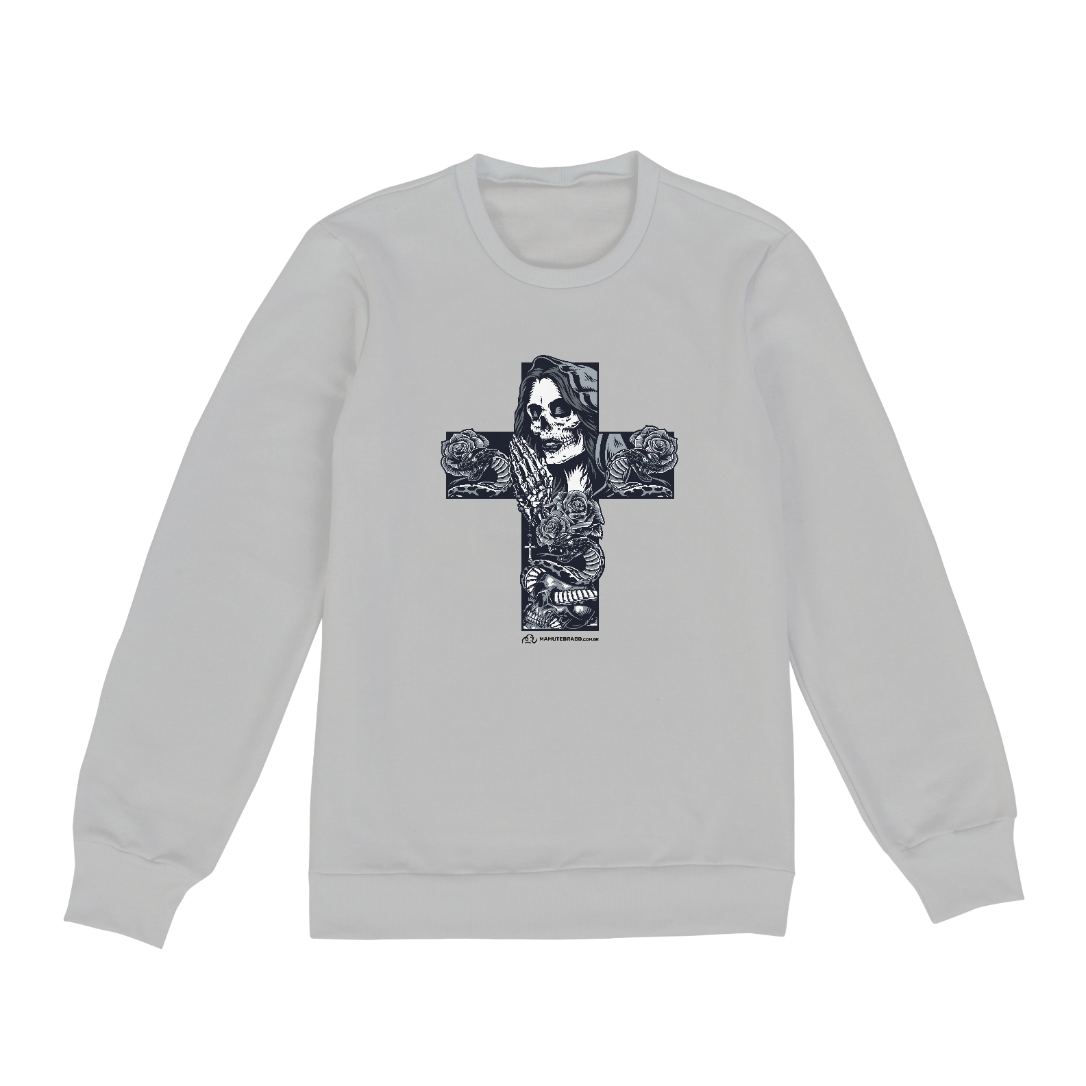 Nome do produto  MOLETON- CRUZ SKULL