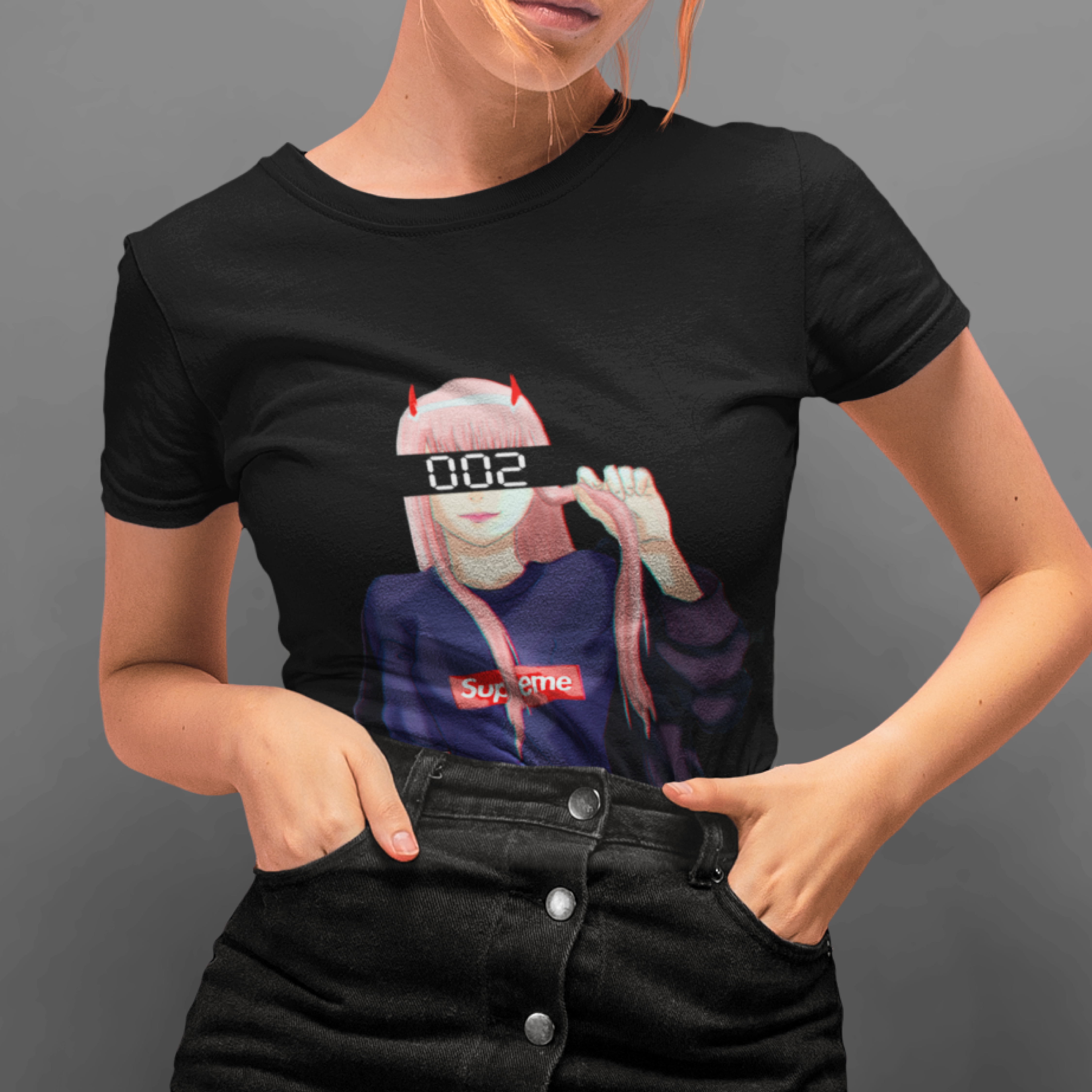 Nome do produto  Baby look Feminina ( Zero Two )