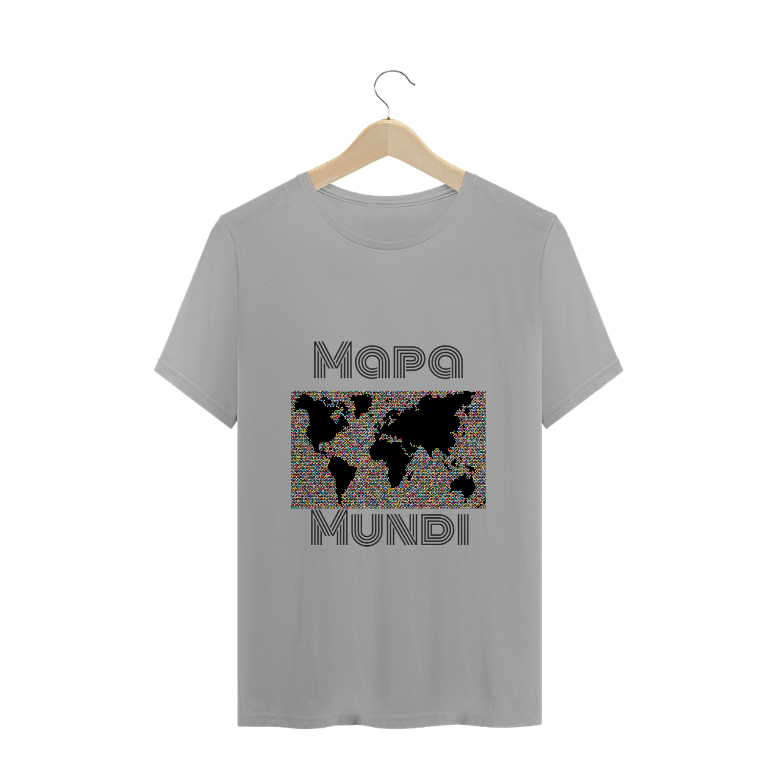 Nome do produto  Camiseta mapa mundi