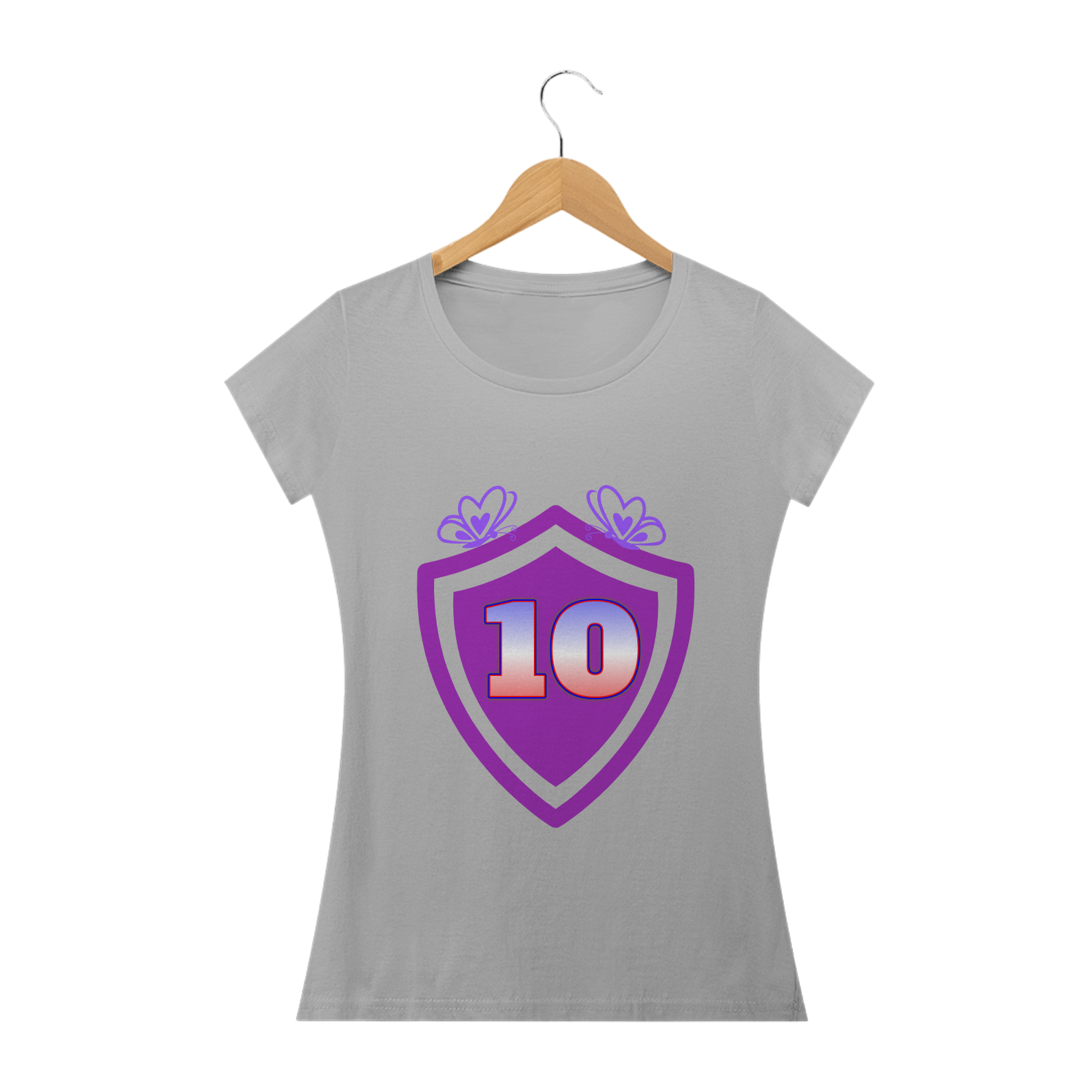 Nome do produto  CAMISETA ESCUDO 10 FEMININO