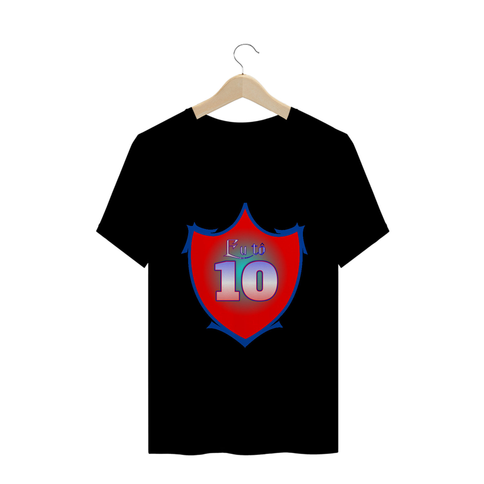 Nome do produto  CAMISETA: ESCUDO EU TÔ 10 (DANIEL LEITE)