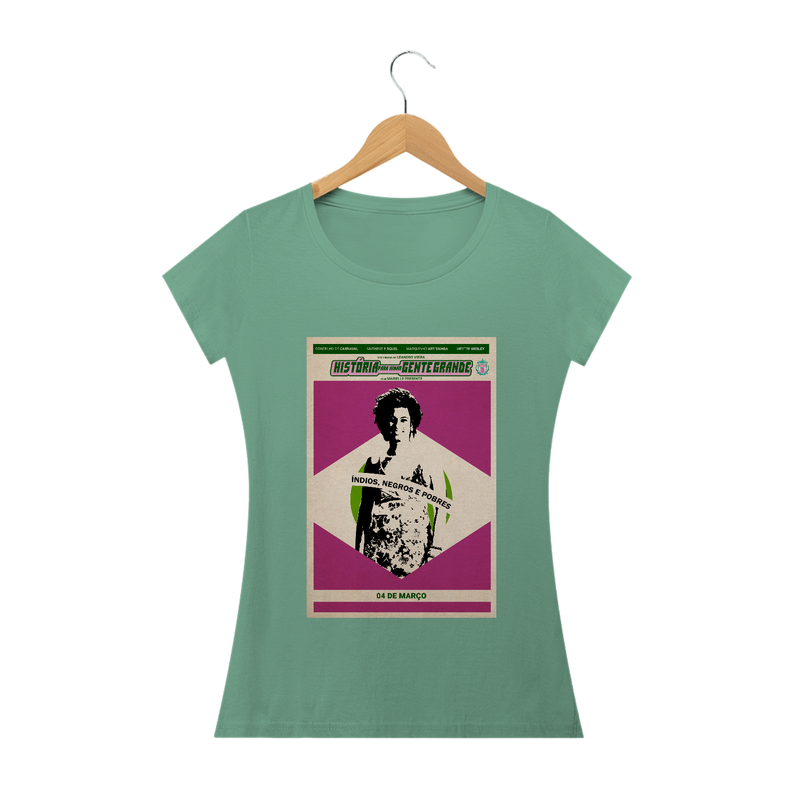 Poster Carnaval 2019 História para ninar Gente Grande verde Baby Long